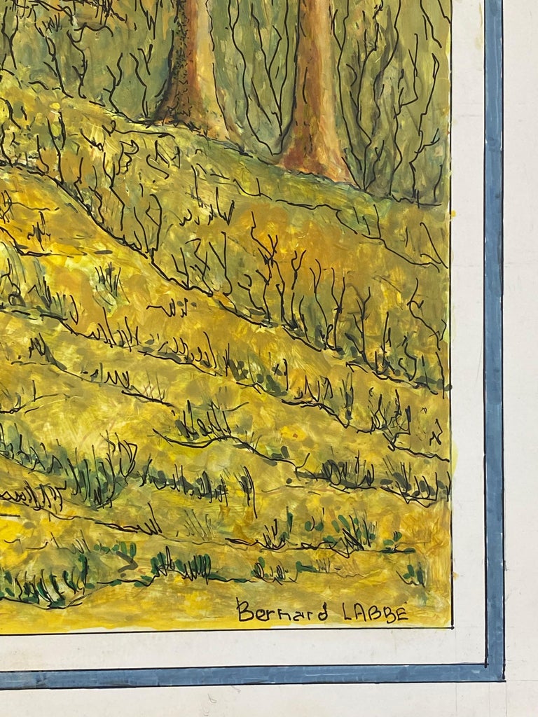 Bernard Labbe - Peinture moderniste/ cubiste française des années 1950 ...