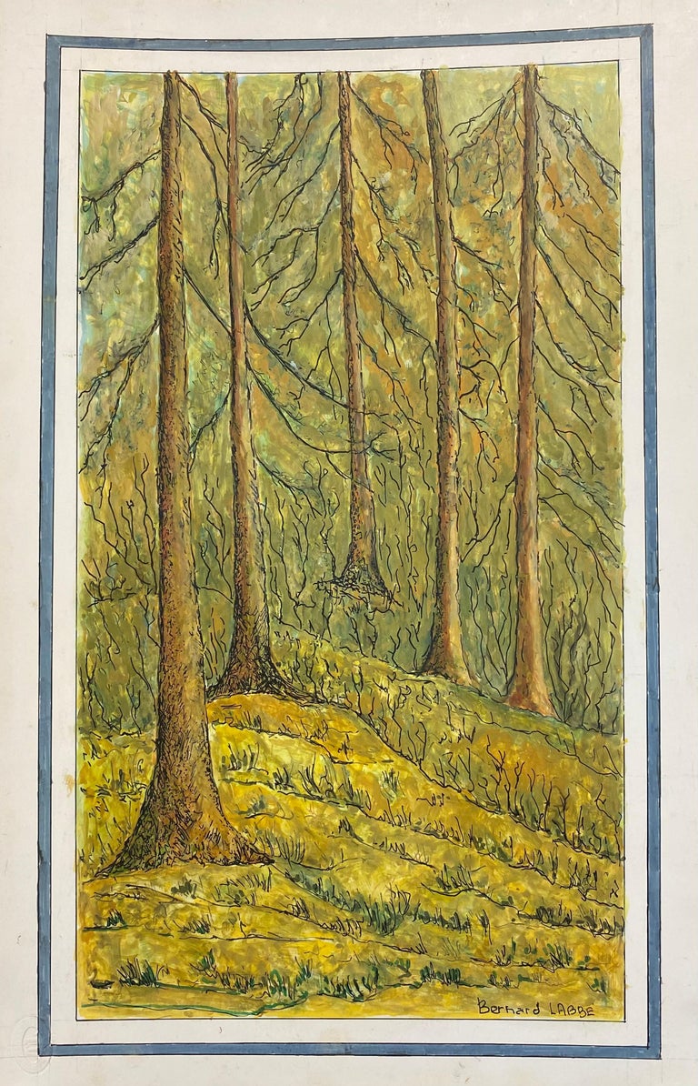 Bernard Labbe - Peinture moderniste/ cubiste française des années 1950 ...