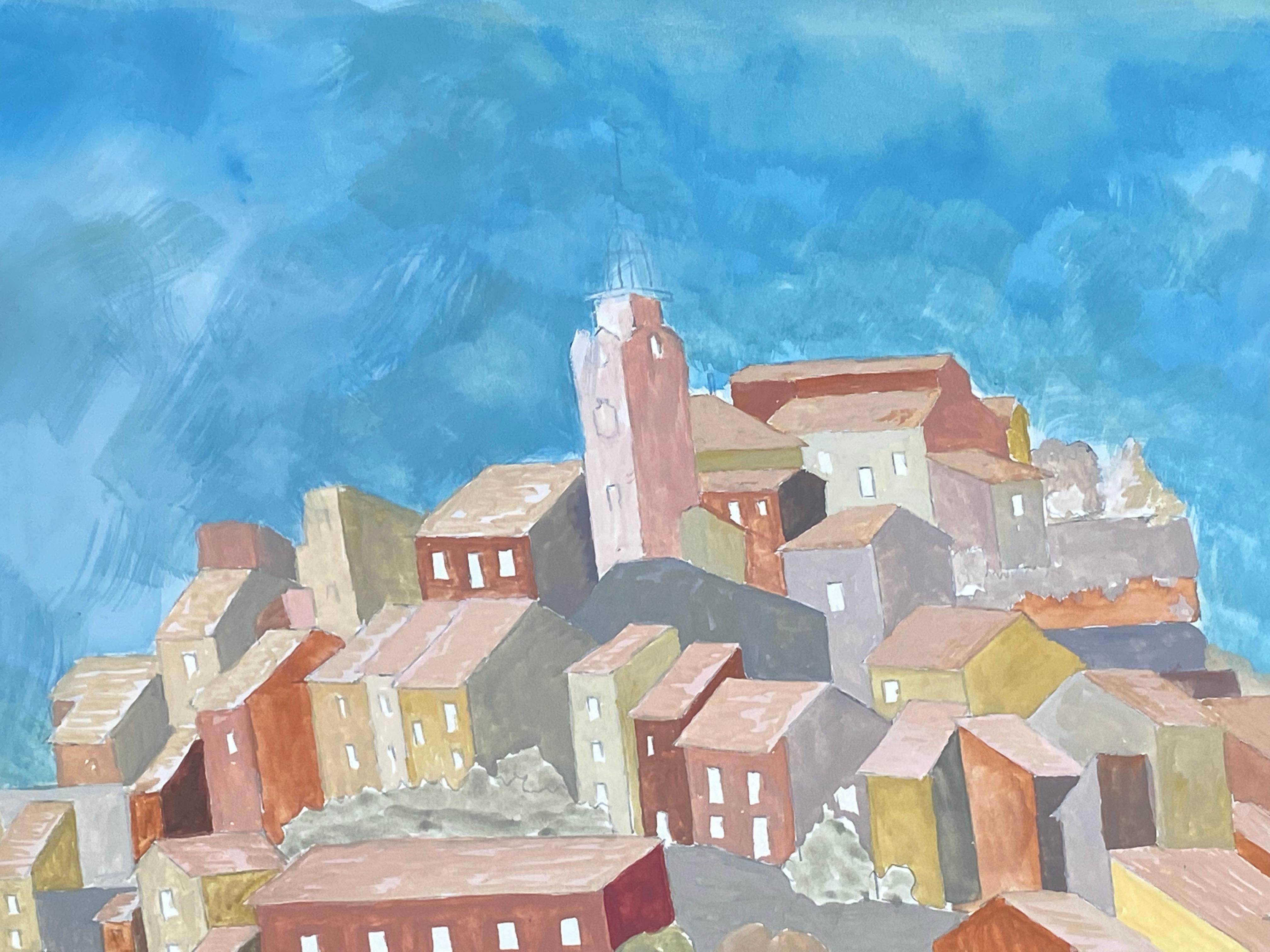 Paesaggio francese
di Bernard Labbe (French mid 20th century)
acquerello/guazzo originale su carta d'artista, senza cornice
dimensioni: 15,5 x 21 pollici
condizioni: ottime e pronte per essere gustate. 

provenienza: atelier/studio dell'artista,
