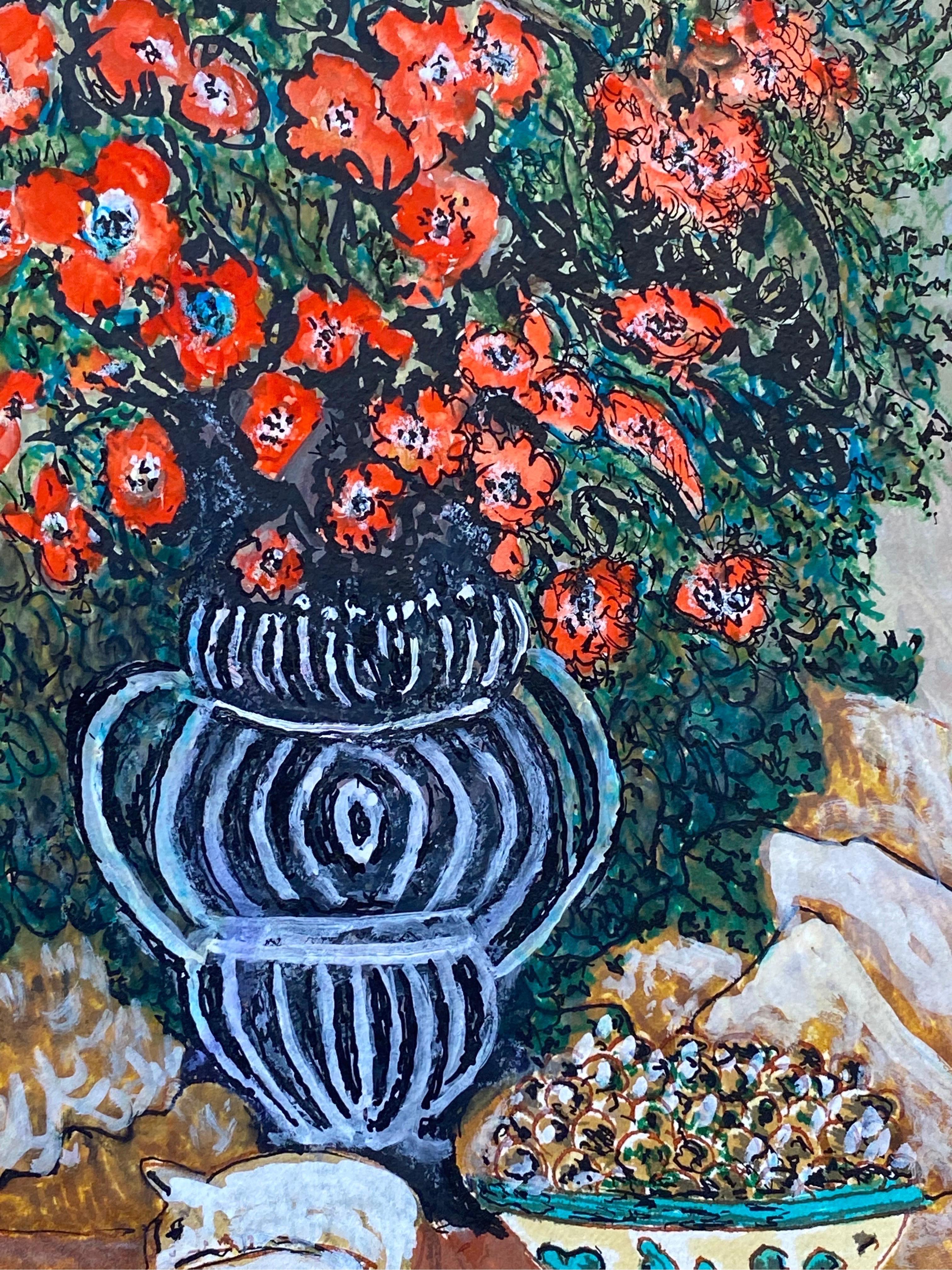 Scena interna
di Bernard Labbe (French mid 20th century)
acquerello/guazzo originale firmato su carta d'artista, senza cornice
dimensioni: 12 x 9 pollici
condizioni: ottime e pronte per essere gustate. 

provenienza: atelier/studio dell'artista,