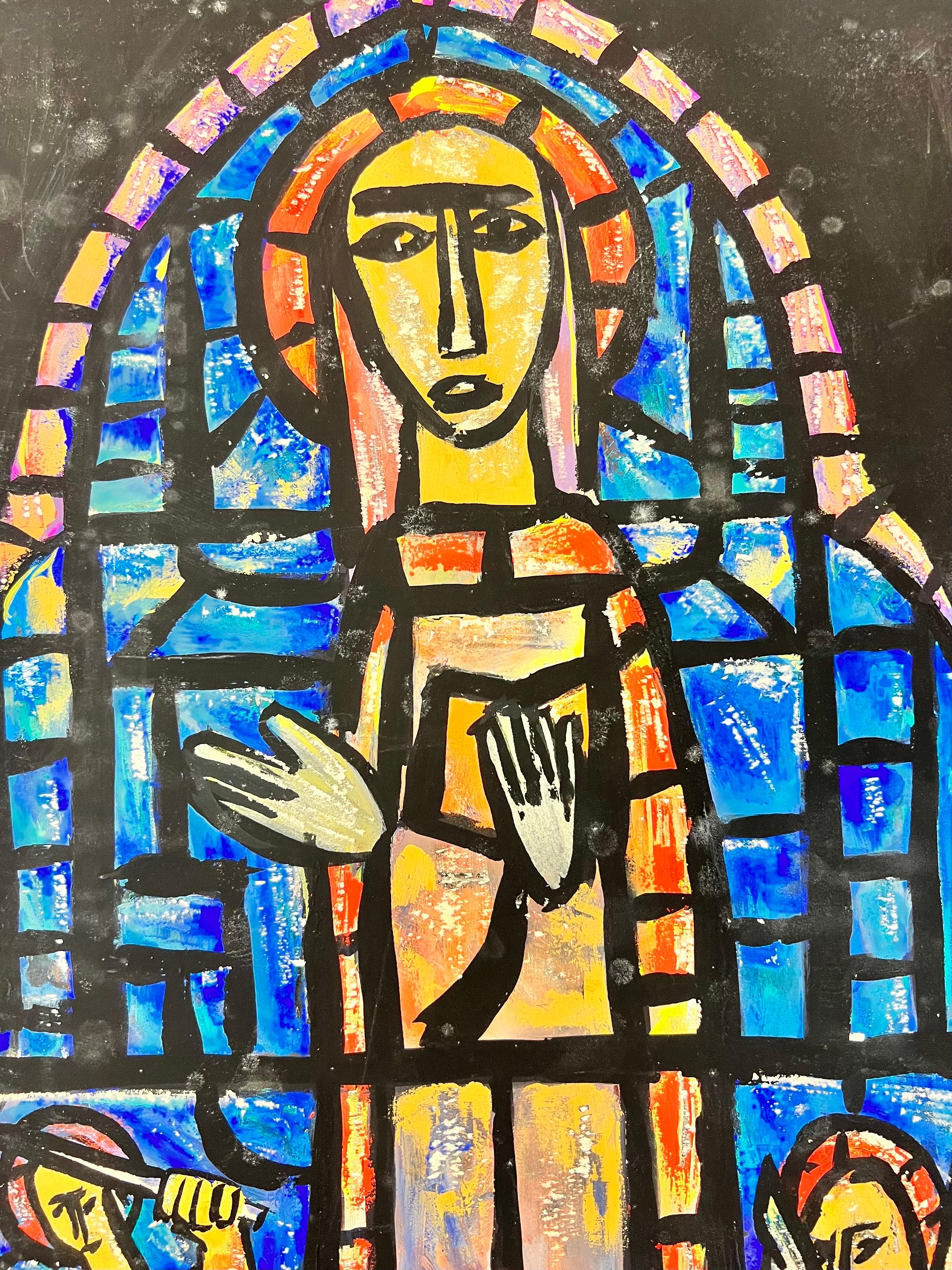 church glass painting