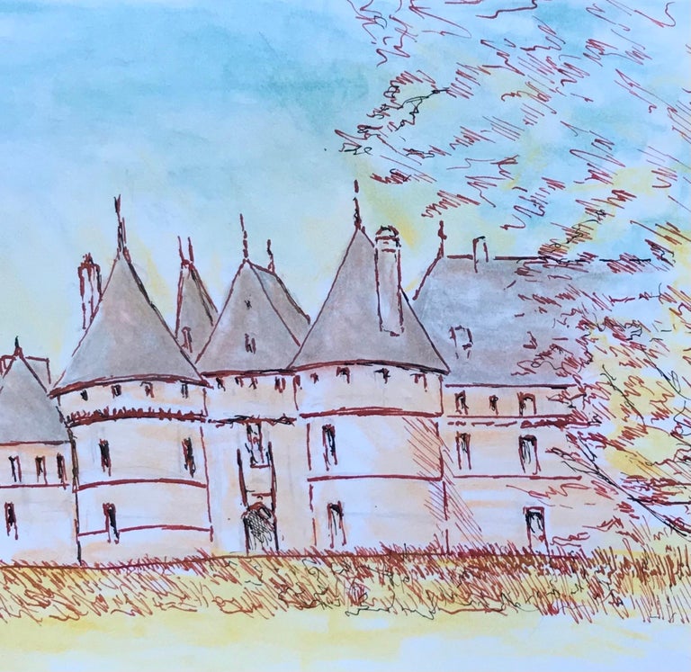 Bernard Labbe - 1950's Modernist/ Cubist Painting - Blue Skies Over ...