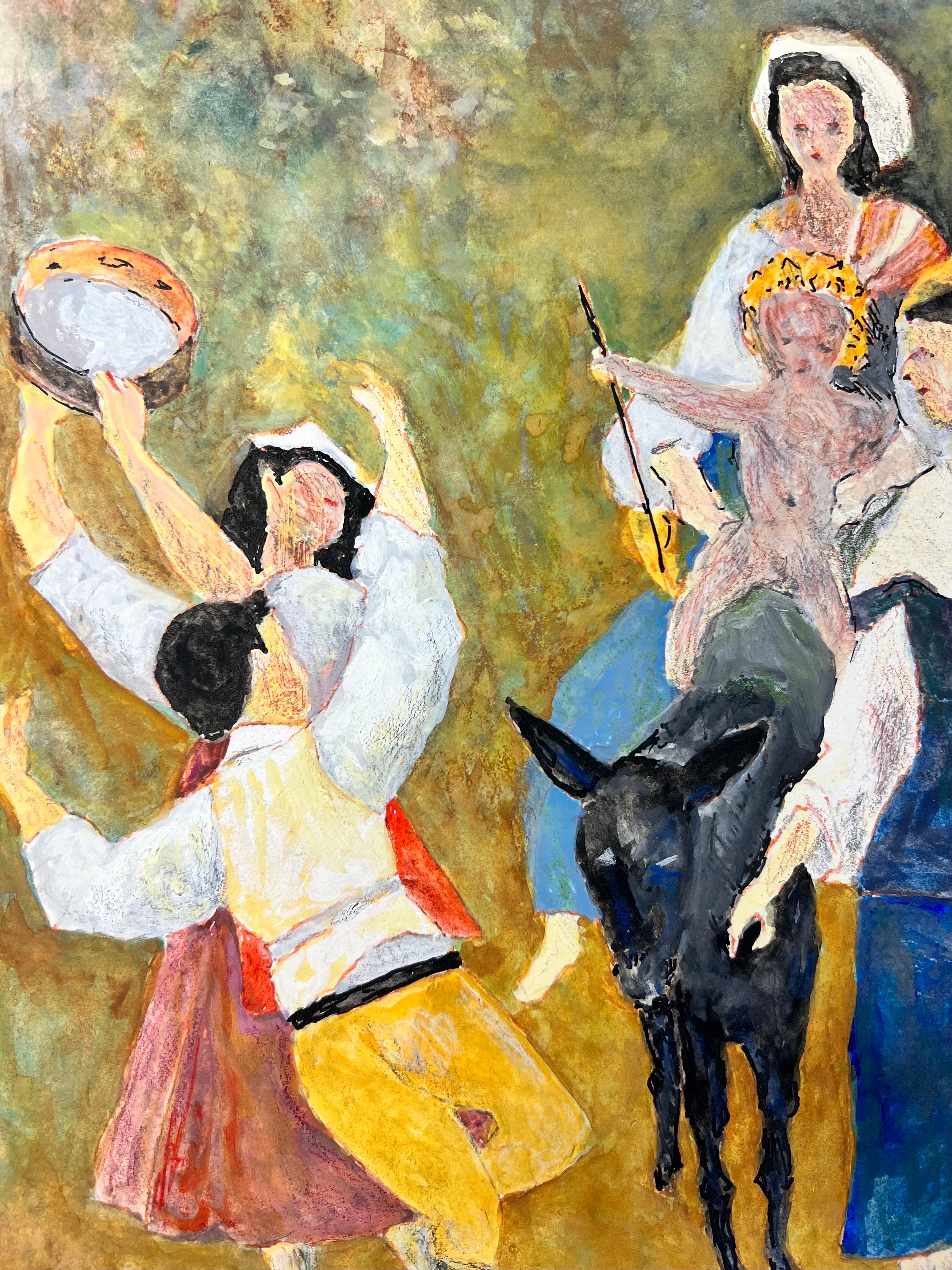 Cifras francesas
de Bernard Labbe (French mid 20th century)
gouache original sobre cartulina
Tamaño: 19,5 x 13  pulgadas
estado: muy bueno y listo para ser disfrutado

procedencia: atelier/estudio del artista, Francia (verso estampado)