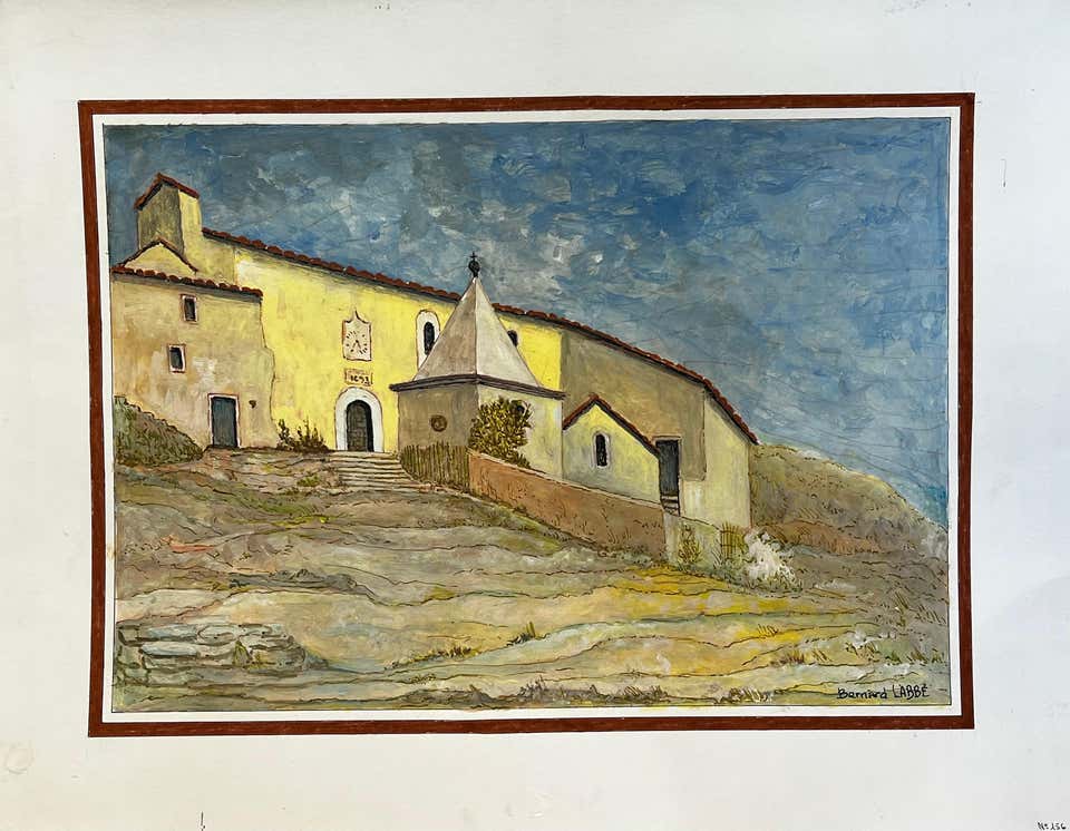 Bernard Labbe - 1950's Modernist/ Cubist Painting - The French River ...