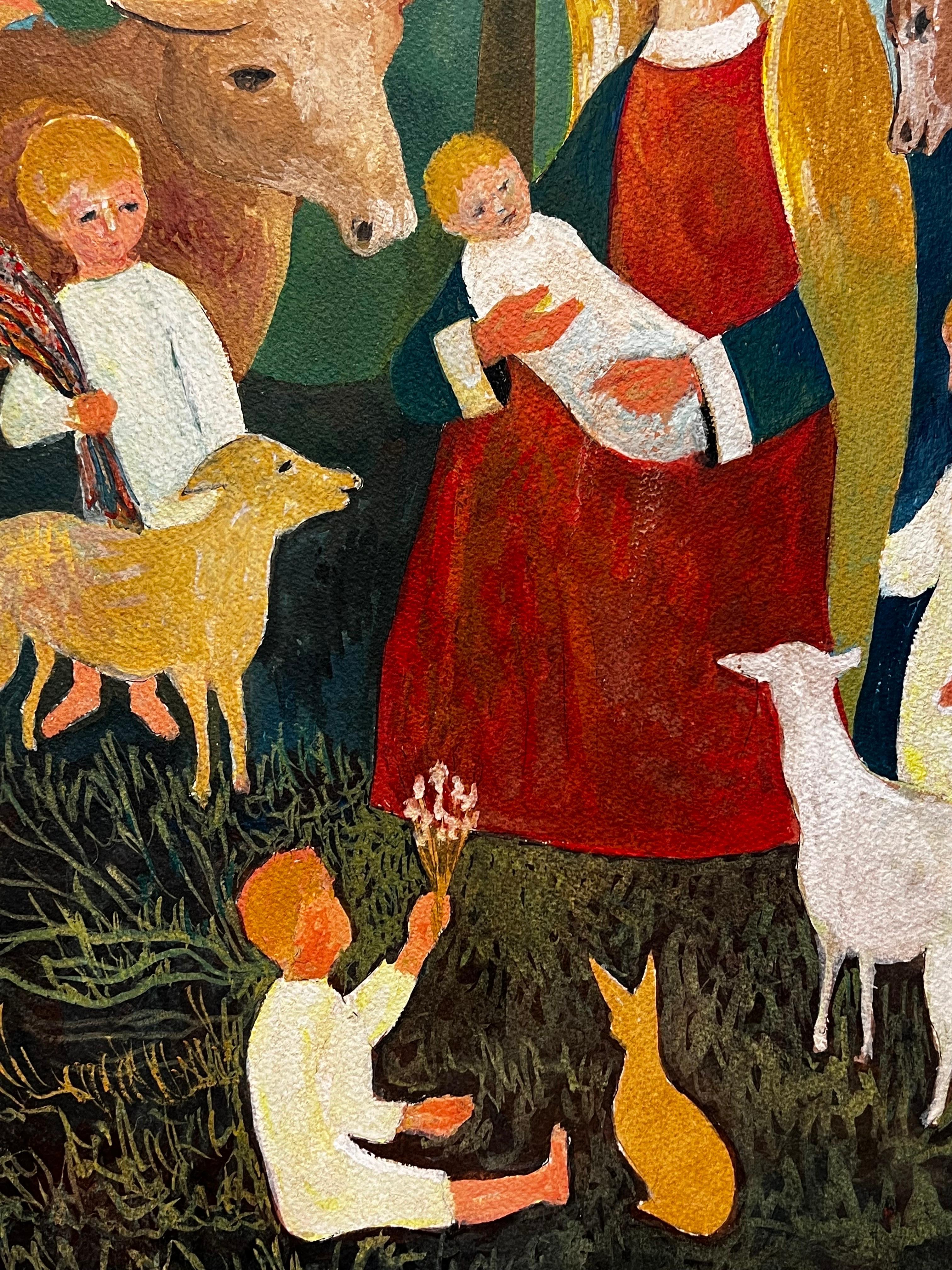 paint nativity scene