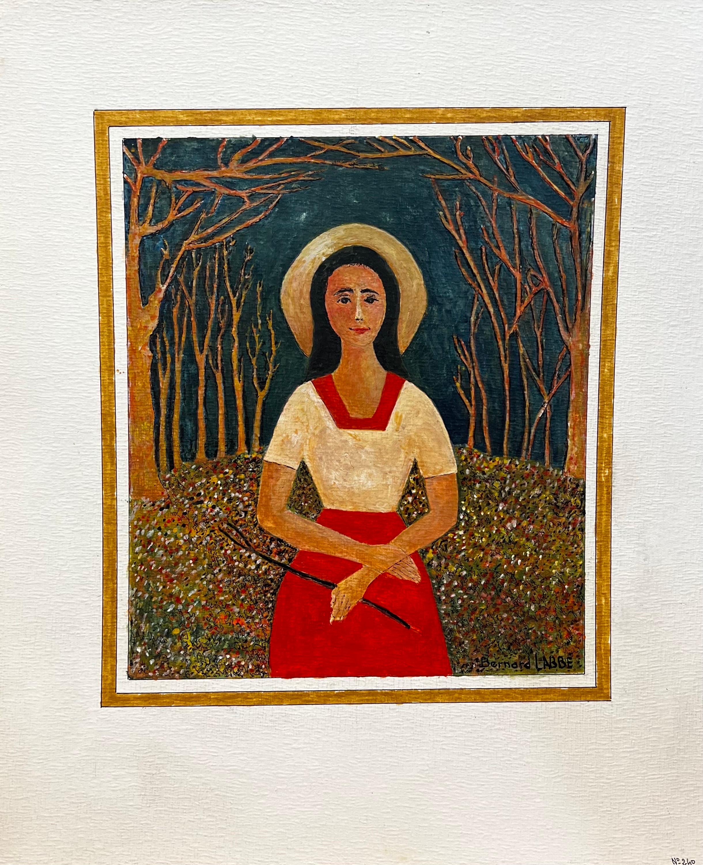 Portrait
by Bernard Labbe (French mid 20th century)
original gouache on artist paper, unframed
size: 19.5 x 16.5 inches
condition: very good and ready to be enjoyed

provenance: the artists atelier/ studio, France (stamped verso)