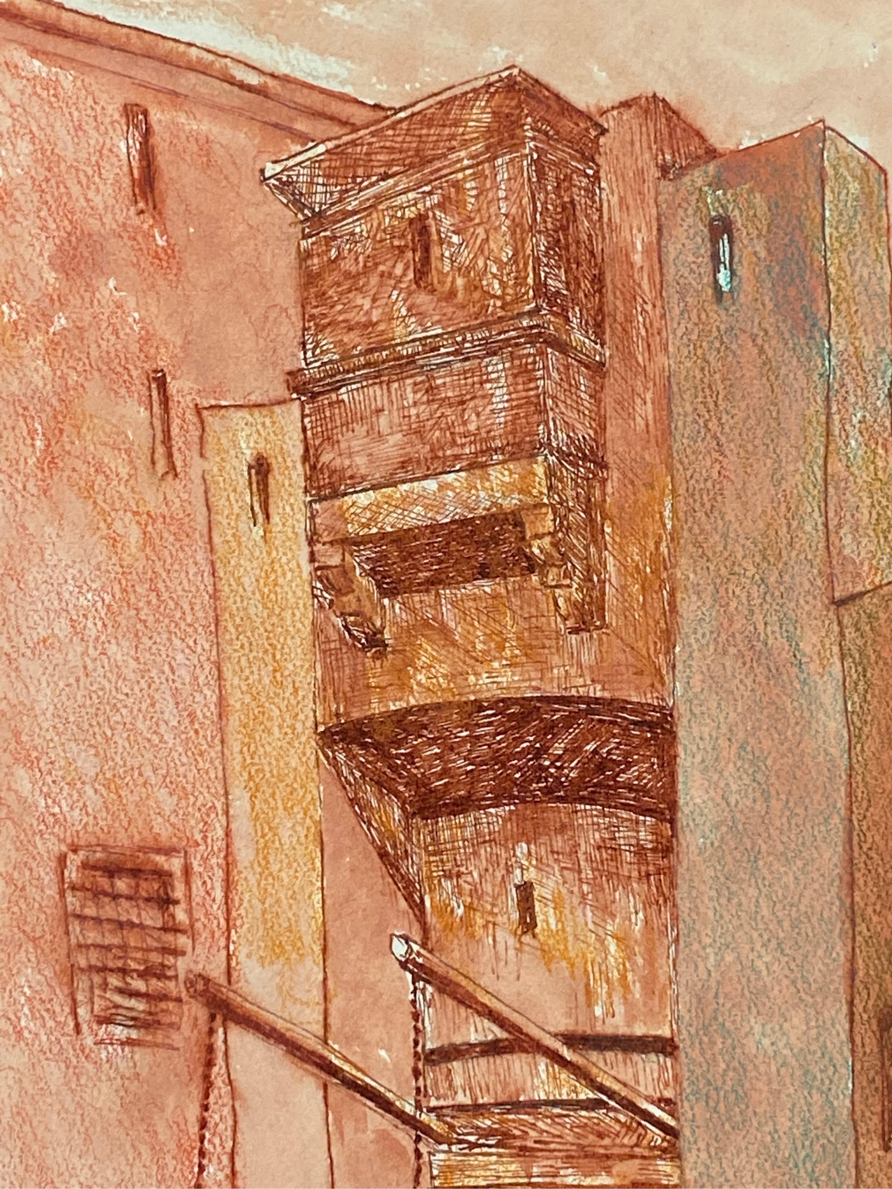 tall building painting