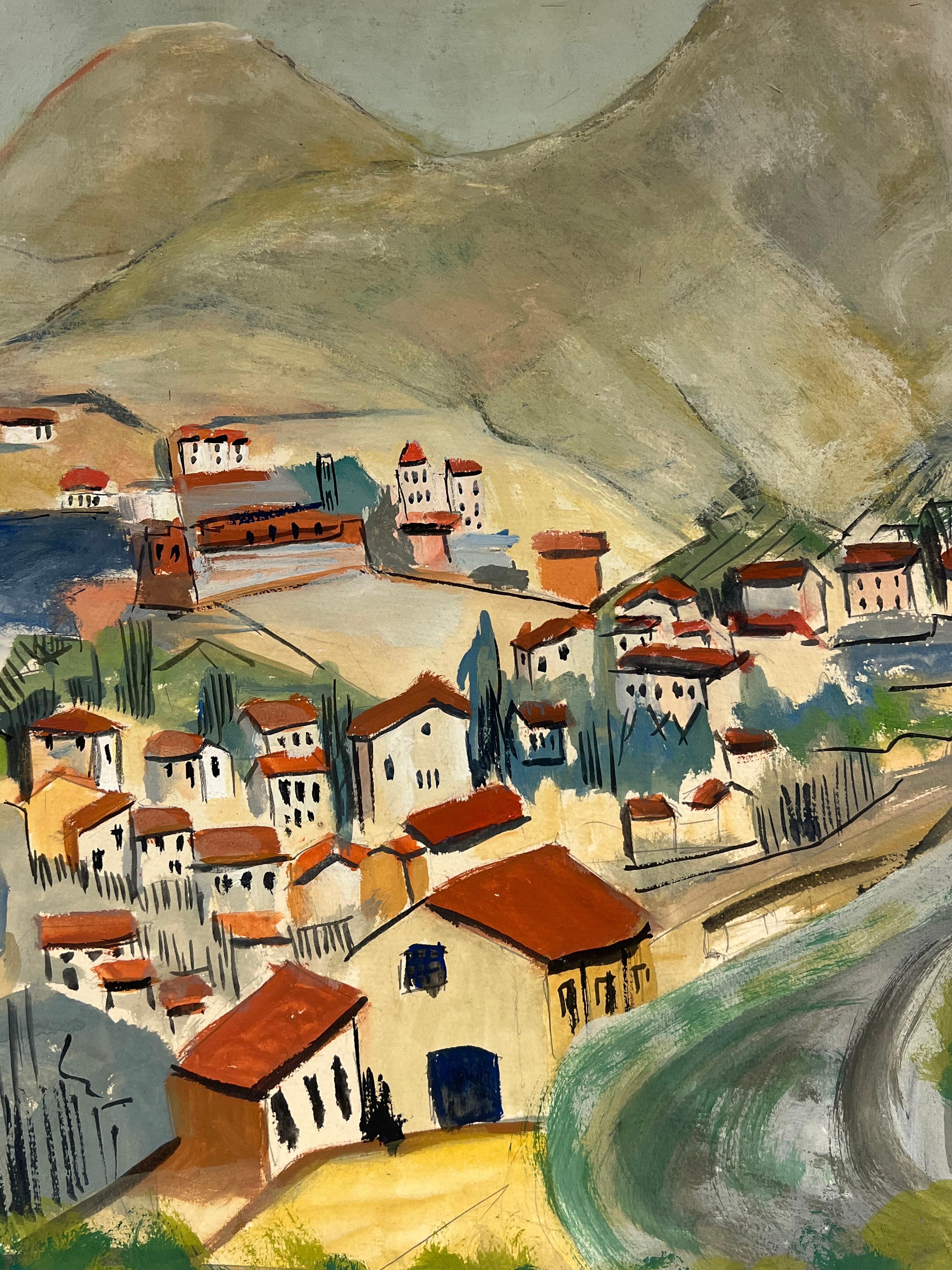 Villaggio francese con tetto rosso degli anni '50 con Roll & Hill e vista sulla costa in vendita 1