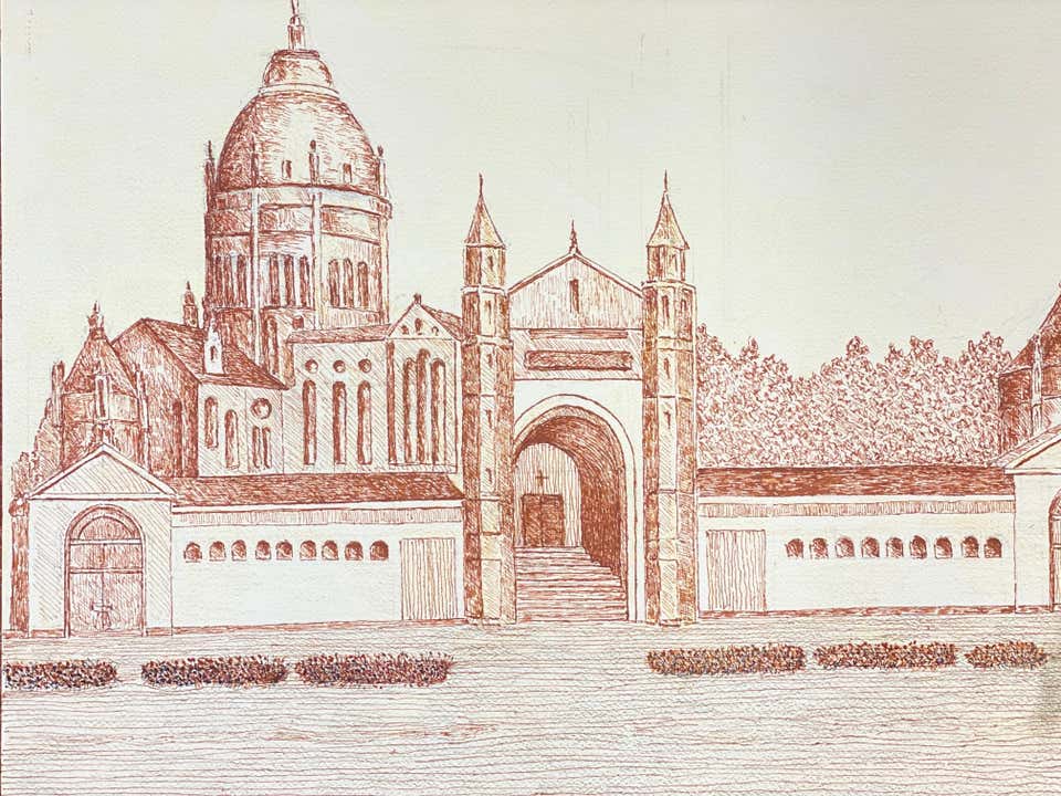 Bernard Labbe - 1950's Modernist/ Cubist Painting - Figures In The ...