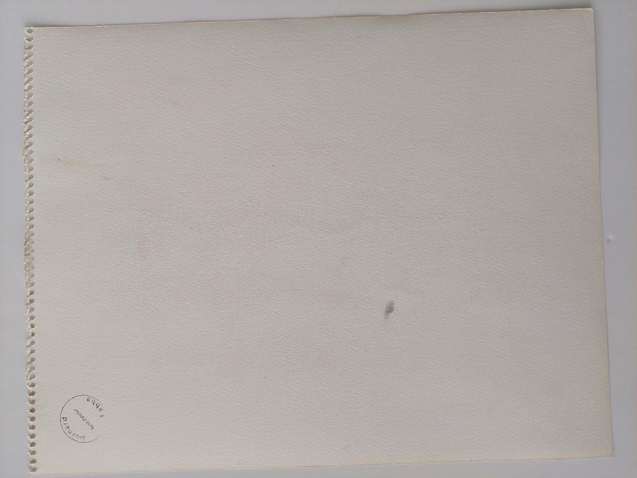 20th Century French Modernist Cubist Painting Labbe, Coastal Landscape For Sale 8