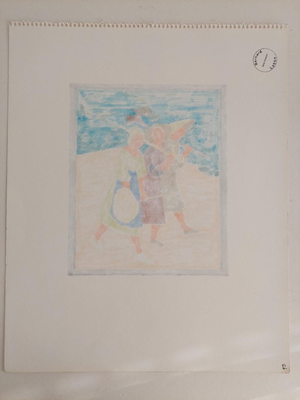 20th Century French Modernist Painting, Farmworkers For Sale 8