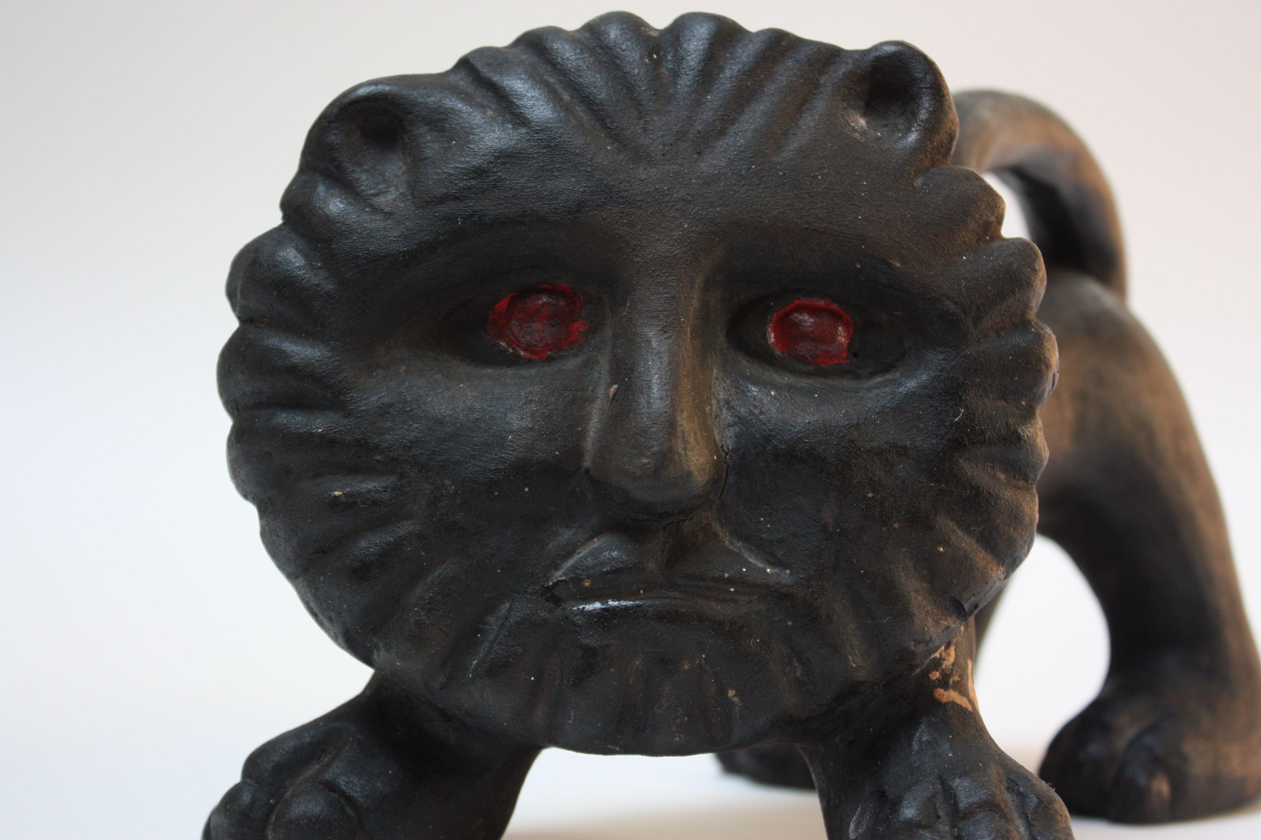 Bernard Langlais Leone di Terracotta in vendita 1