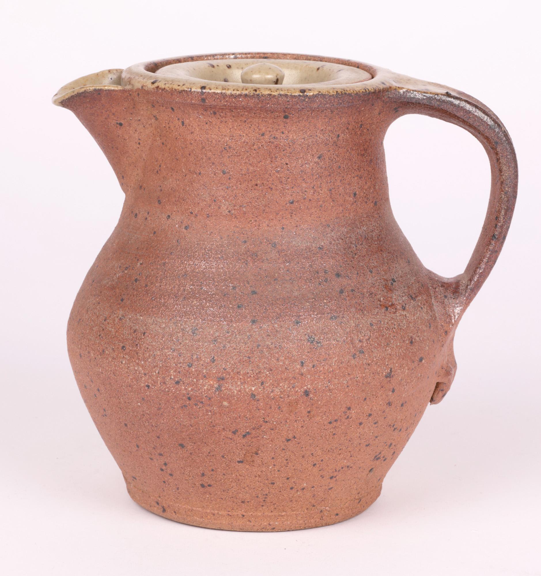 Stoneware Bernard Leach Midcentury Studio Pottery Ash Glazed Coffee Pot For Sale