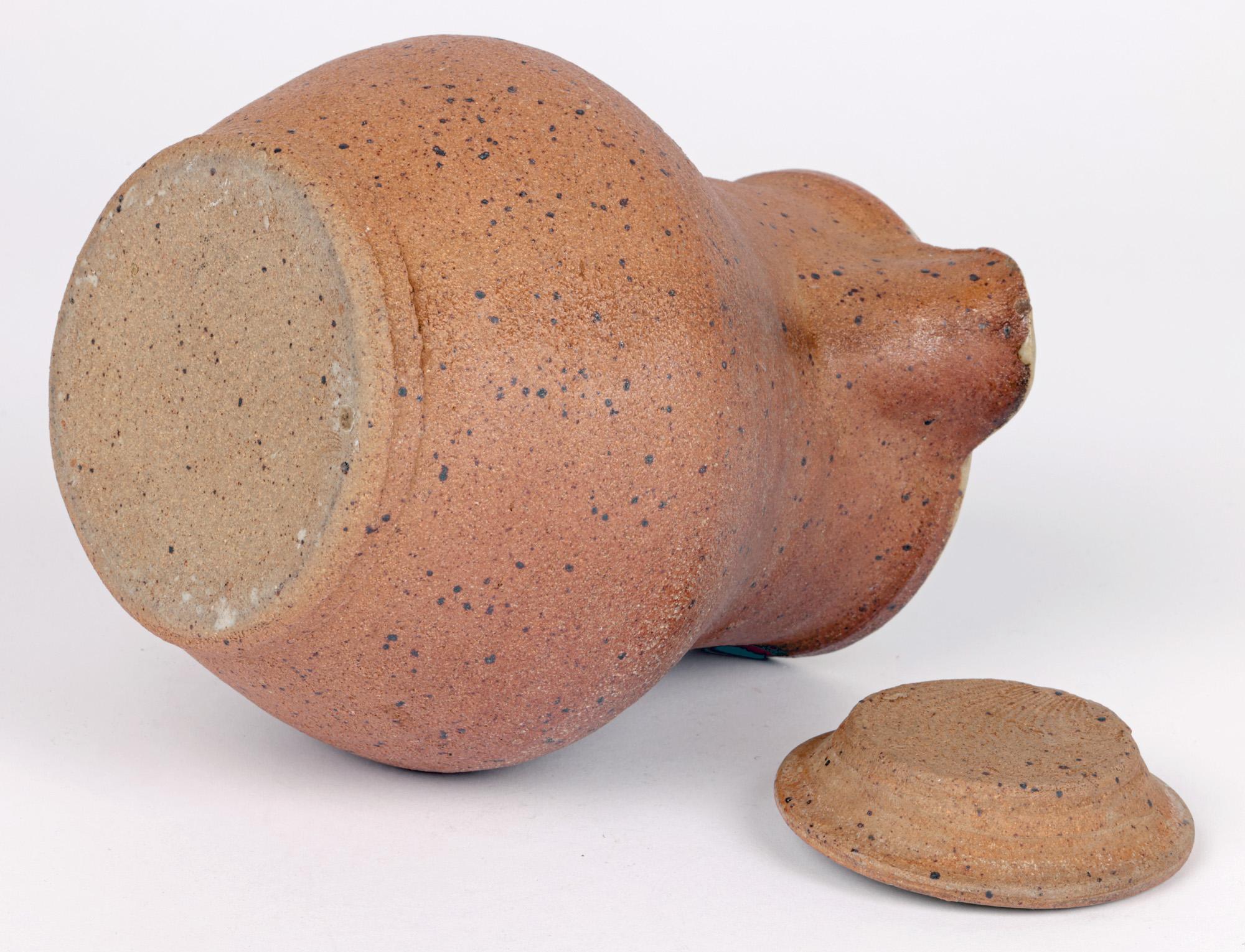Bernard Leach Midcentury Studio Pottery Ash Glazed Coffee Pot For Sale 1