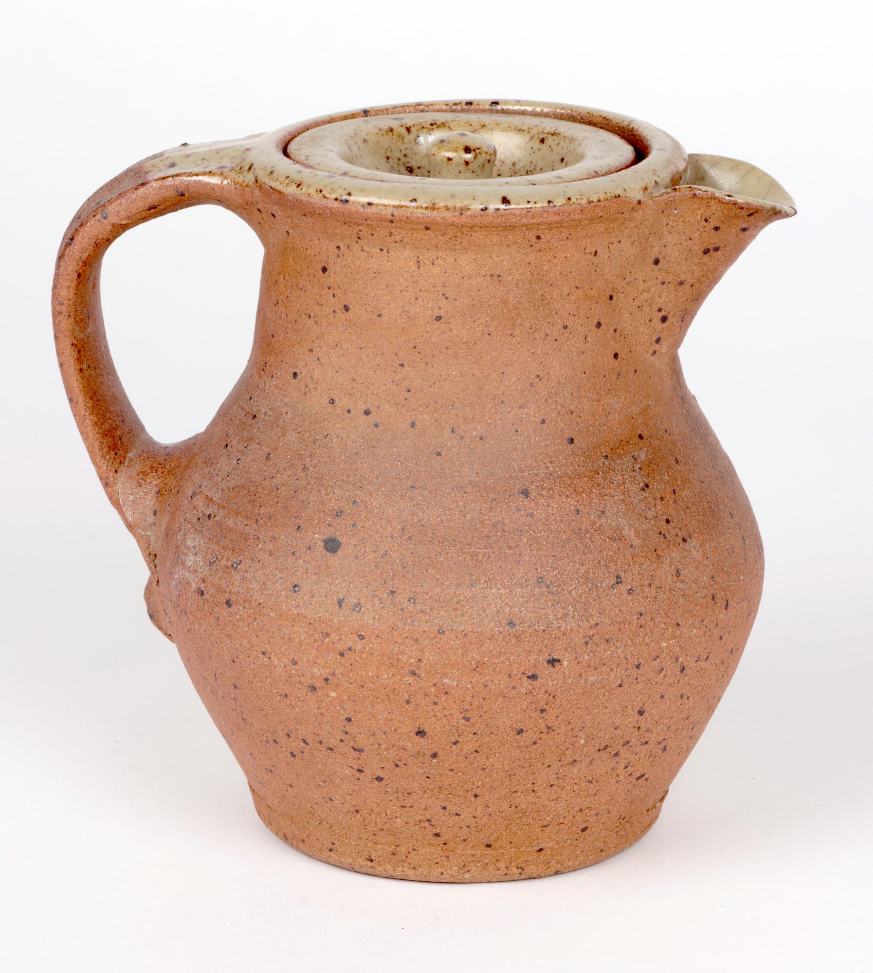 Bernard Leach Midcentury Studio Pottery Ash Glazed Coffee Pot For Sale 3