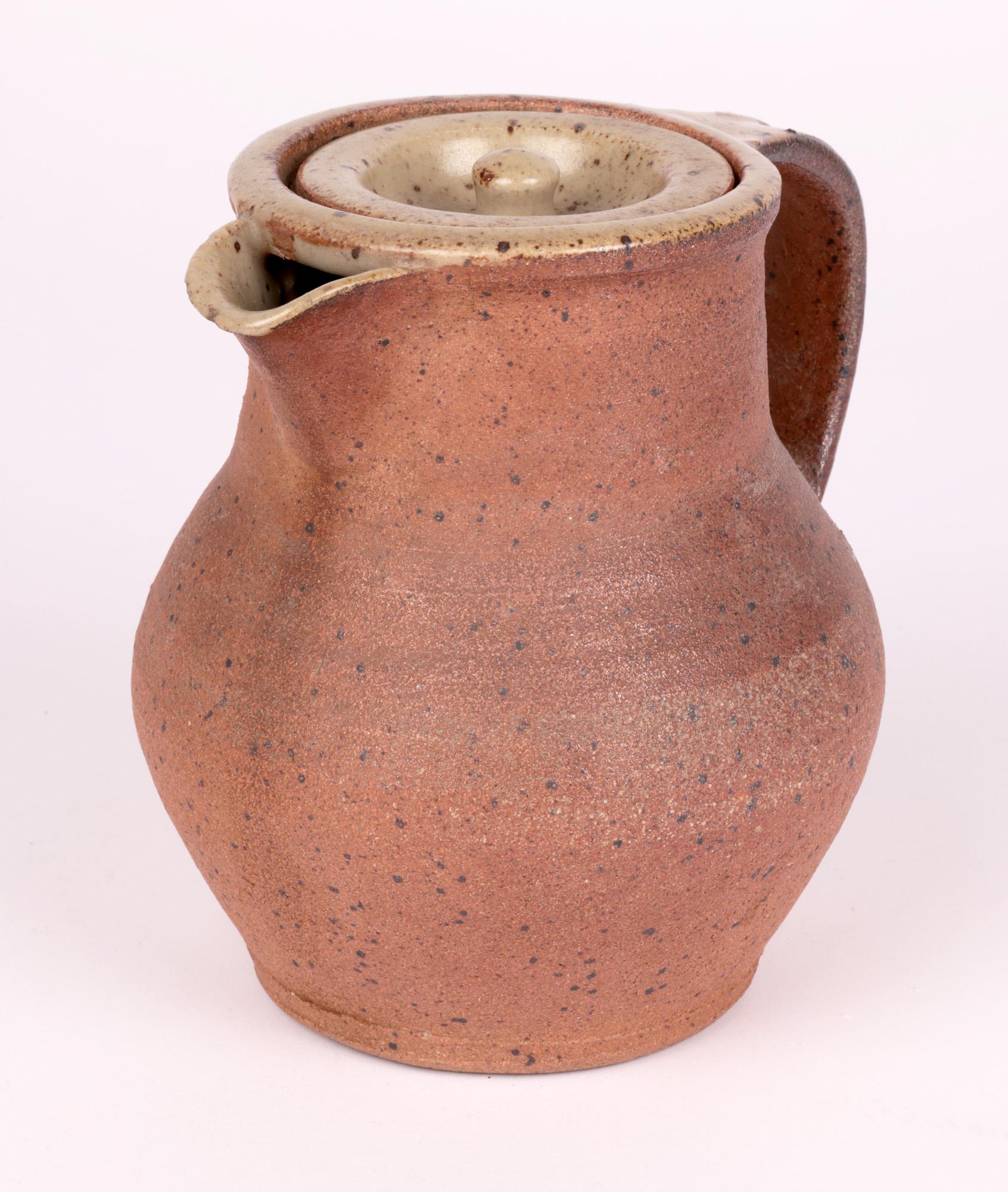 Bernard Leach Midcentury Studio Pottery Ash Glazed Coffee Pot For Sale 5
