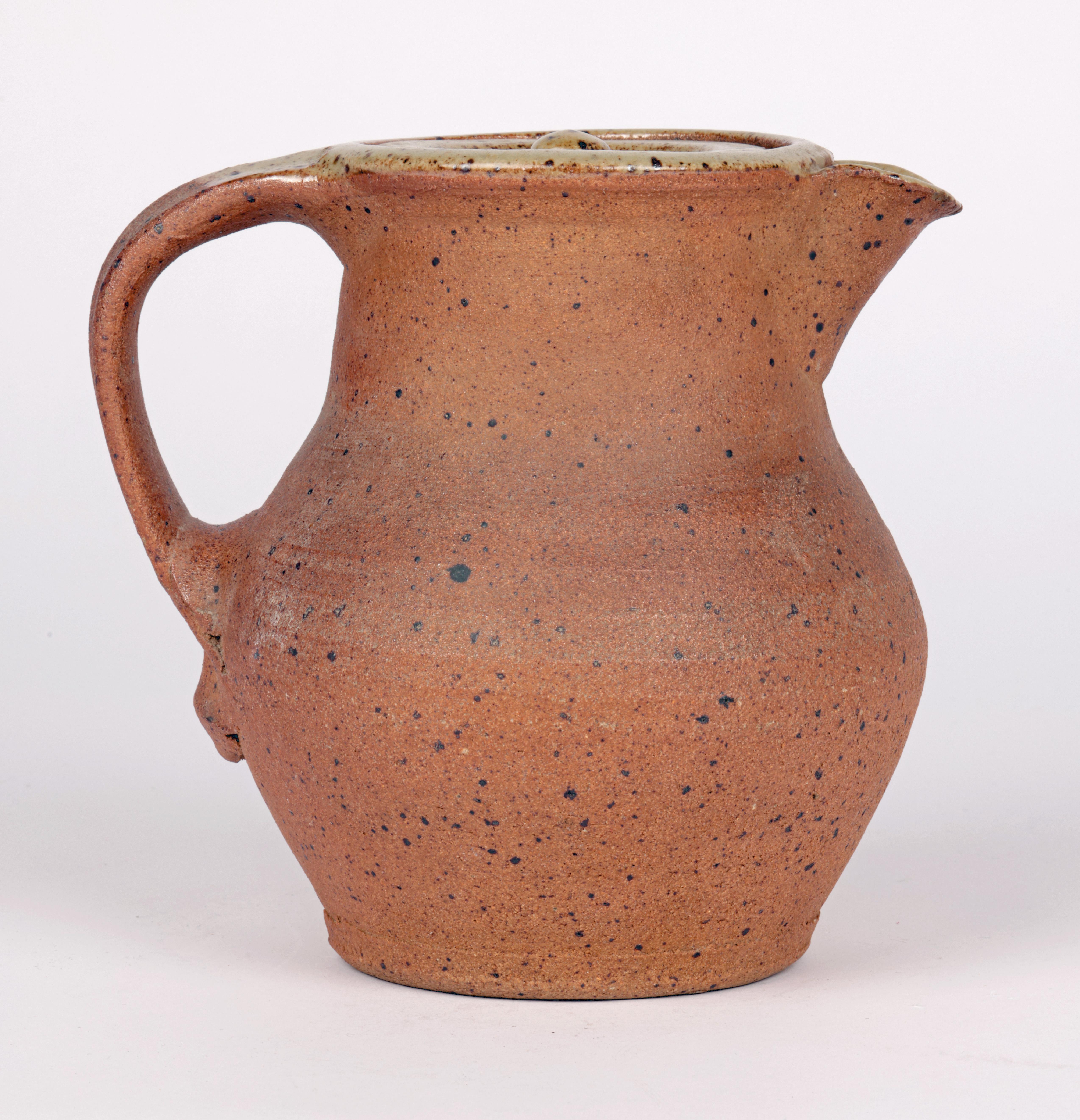 Bernard Leach Midcentury Studio Pottery Ash Glazed Coffee Pot For Sale 8