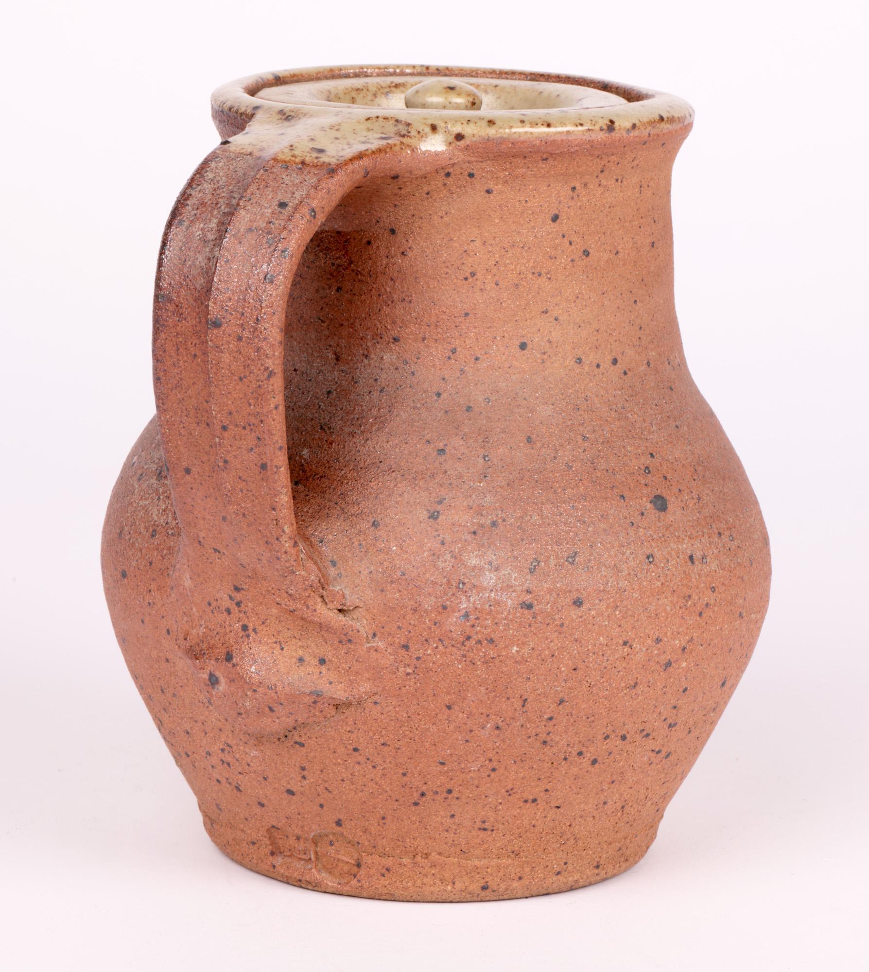 20th Century Bernard Leach Midcentury Studio Pottery Ash Glazed Coffee Pot For Sale