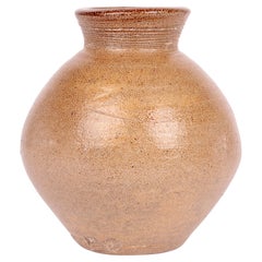 Bernard Leach Mid-Century Studio Pottery Salt Glazed Vase