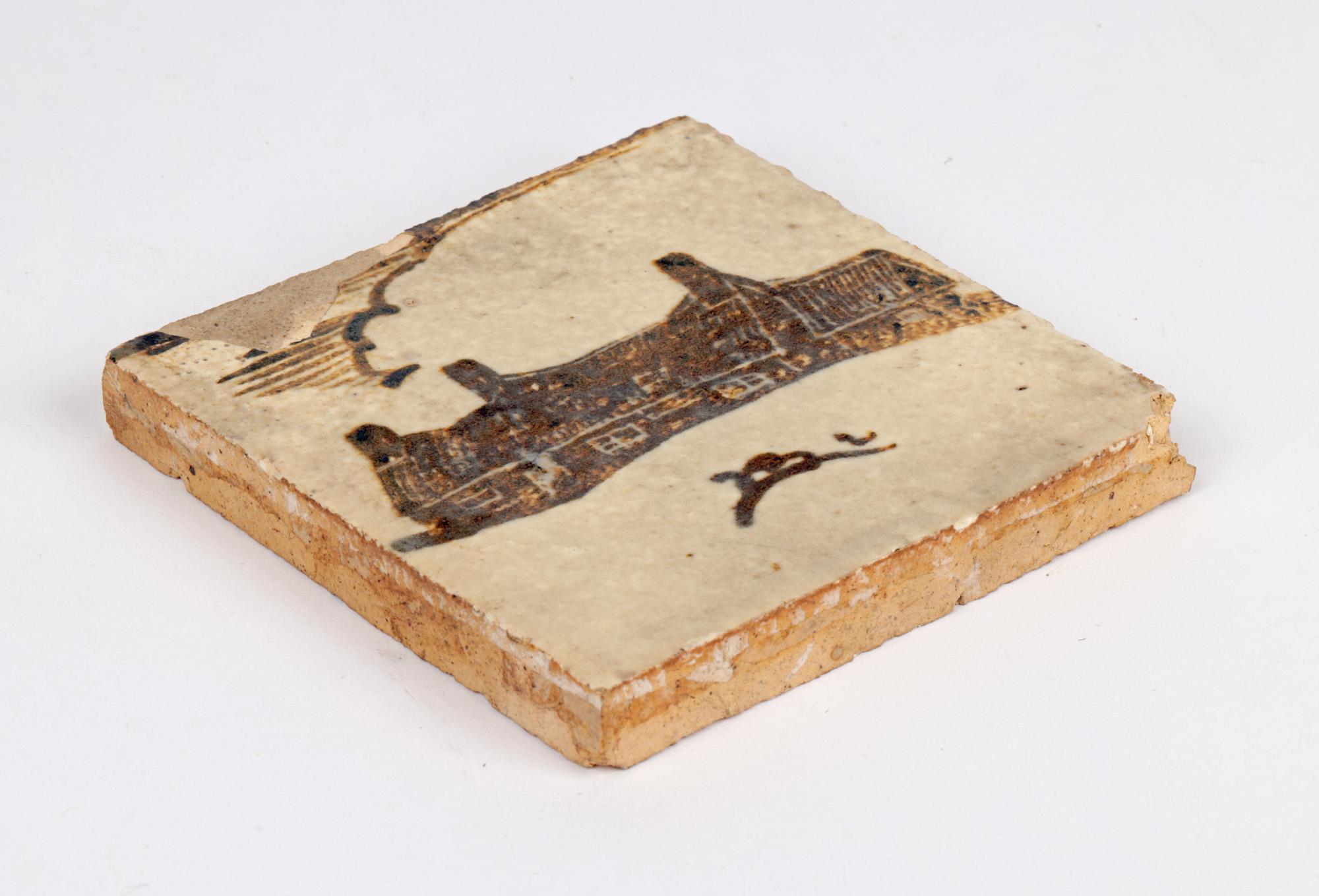 Bernard Leach Seltene frühe glasierte Leach-Keramikfliesen (Handgefertigt) im Angebot