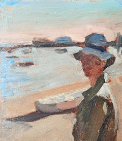 "Sue at the Beach, Provincetown" Bernard Lennon, Summer Sunlight, Beach Scene