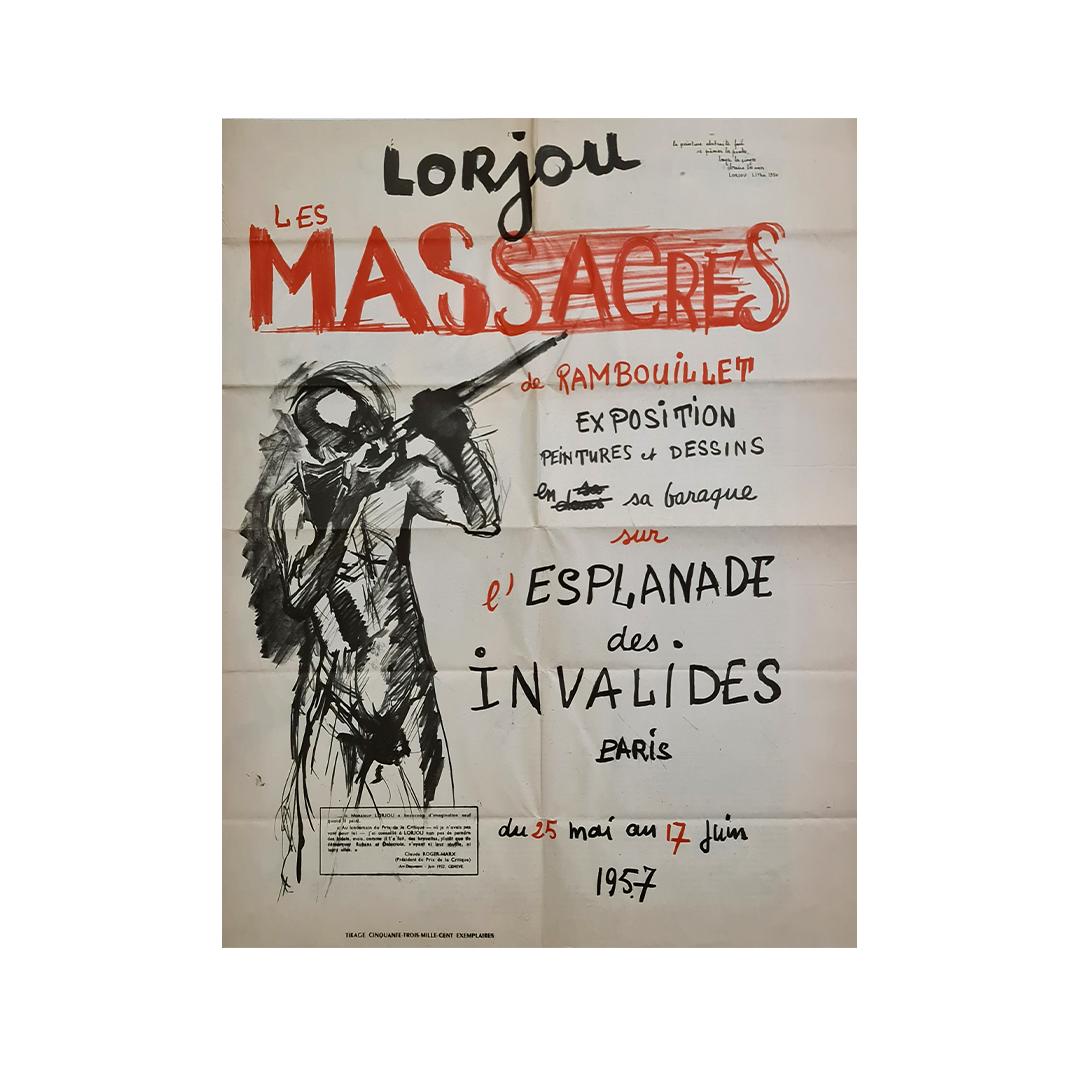 Original poster produced in 1957 by Lorjou  