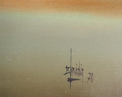 Fantasy : Spider on the City - Original Oil on Canvas, Handsigned