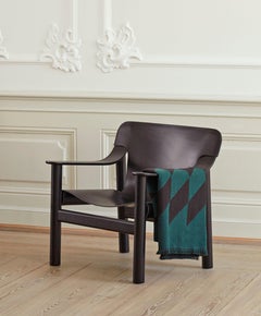 Bernard Lounge Chair - Black WB Lacquer Solid Oak/Black Leather by Shane Schneck
