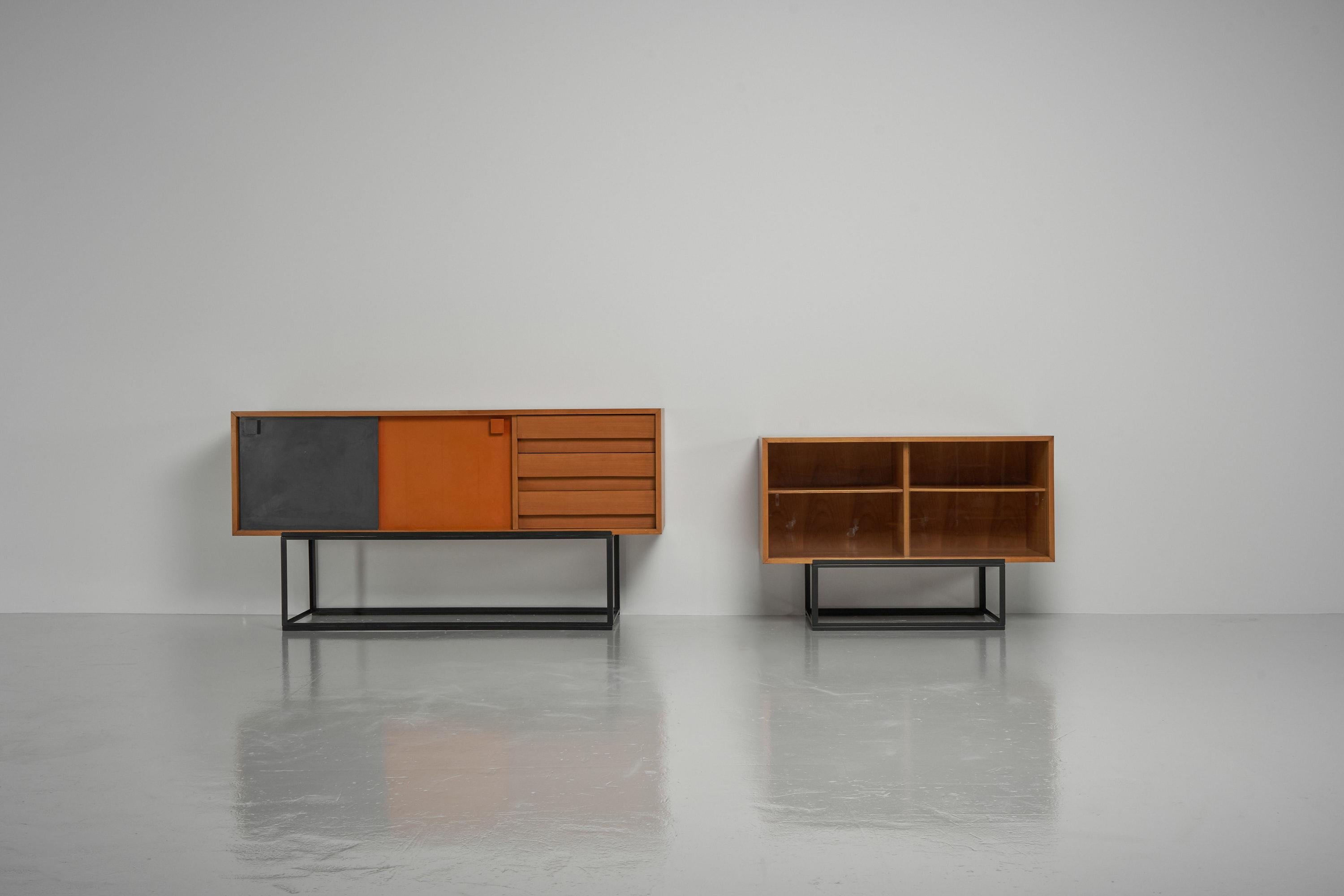 Mid-Century Modern Bernard Marange Modular Cabinets, France, 1960 For Sale