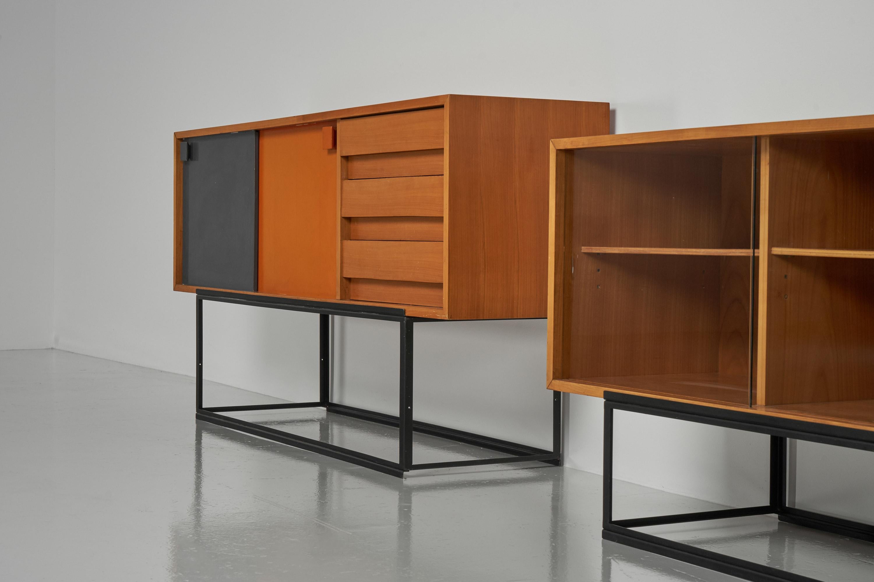 Mid-20th Century Bernard Marange Modular Cabinets, France, 1960 For Sale