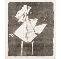 Pájaro asustado de Bernard Meadows, 1954
