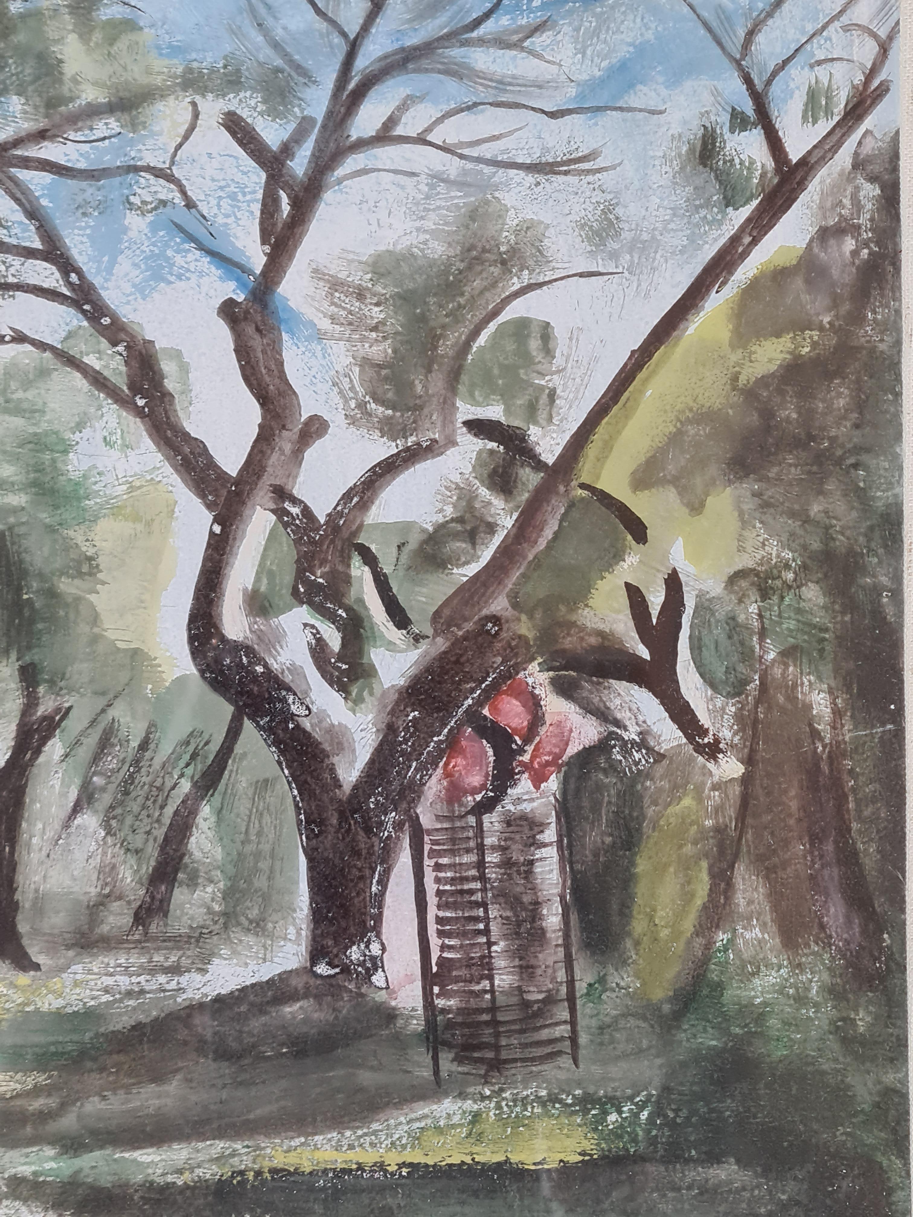 Cookham Dean, Eine postimpressionistische Landschaft, Hommage an Cezanne im Angebot 1