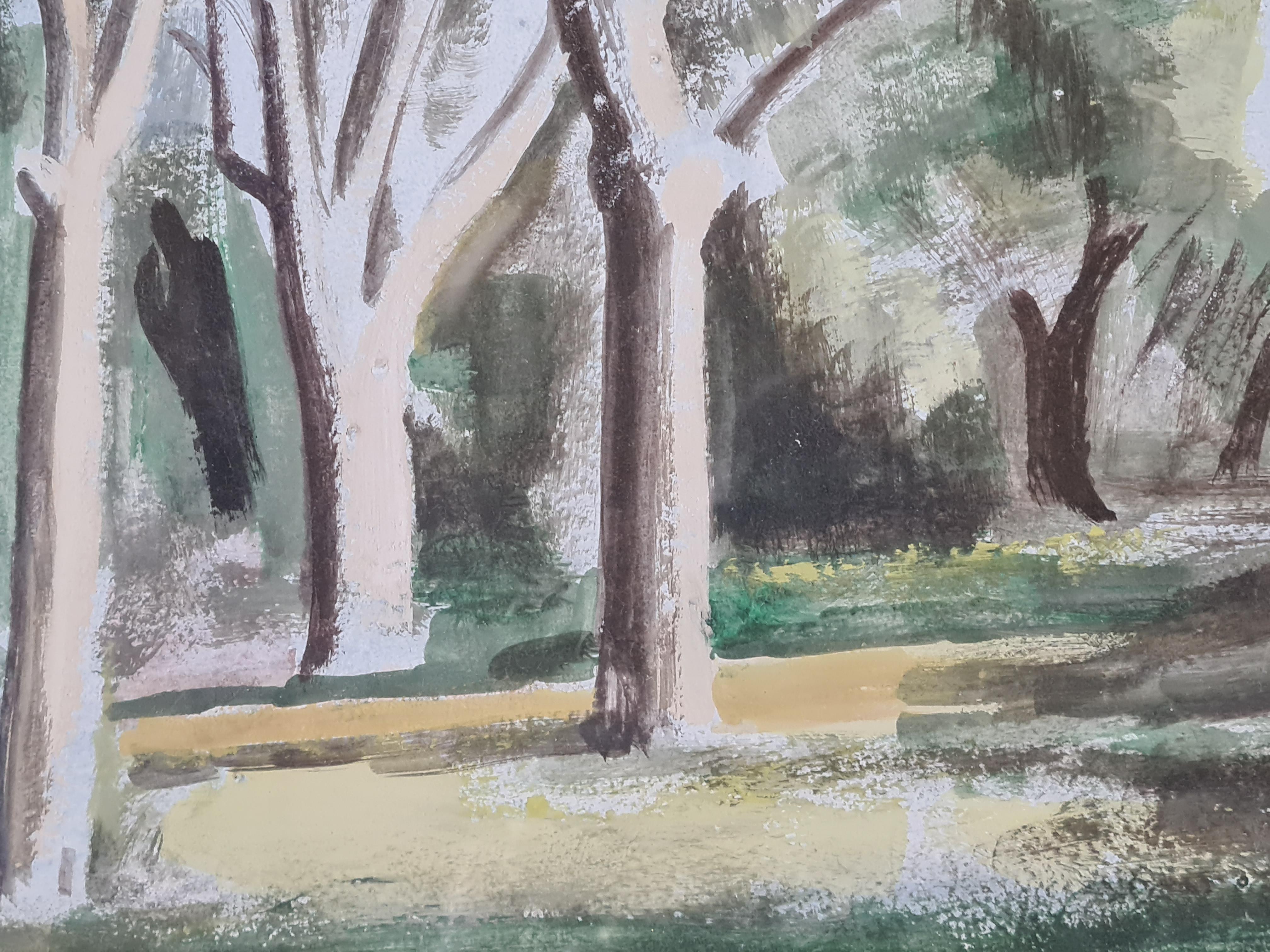 Cookham Dean, Paysage post-impressionniste, hommage à Cézanne en vente 3
