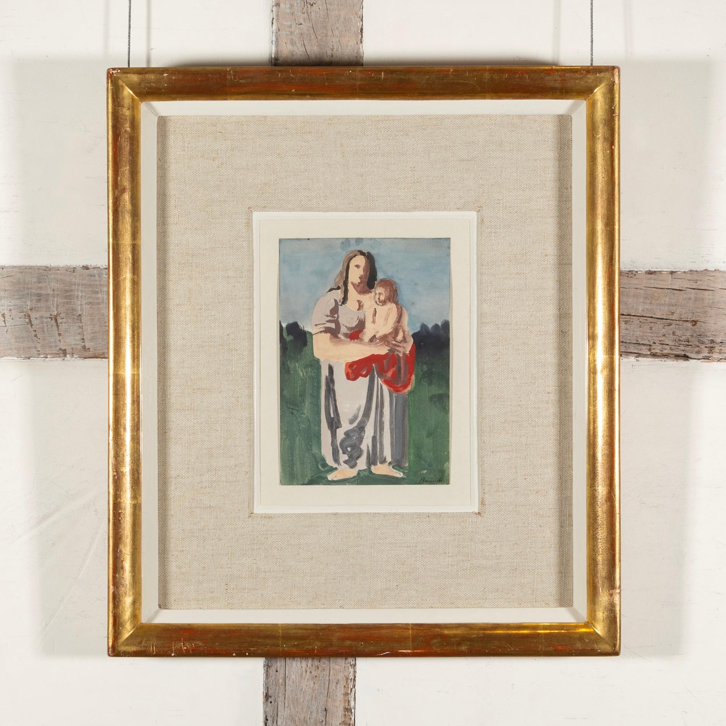 Bernard Meninsky fue pintor de figuras y paisajes al óleo, acuarela y gouache. Nació en 1891 en Karotopin, Ucrania, de padres judíos; lo trajeron a Inglaterra seis semanas después y vivió en Liverpool. Asistió a la Escuela de Arte de Liverpool,