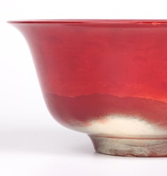 Bernard Moore Flambe Glazed Large Art Pottery Bowl