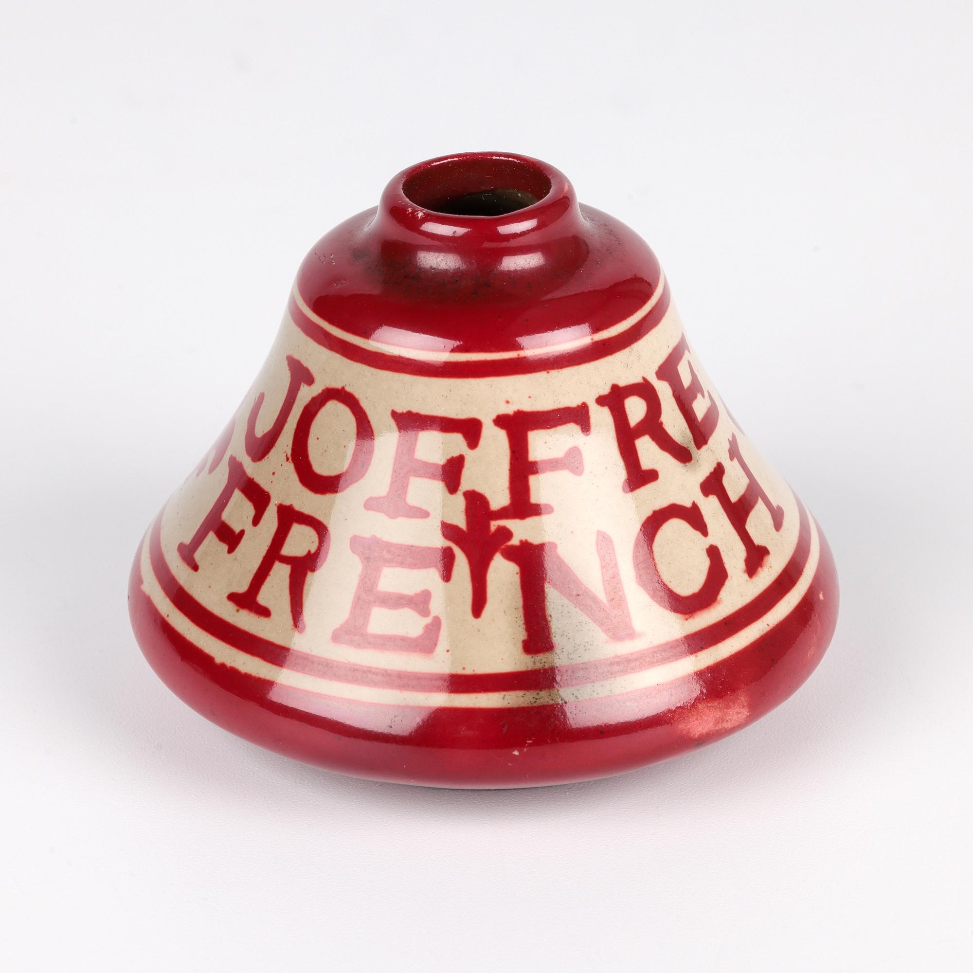 Bernard Moore Raro vaso commemorativo del Generale Joffre a lustro rosso in vendita 4