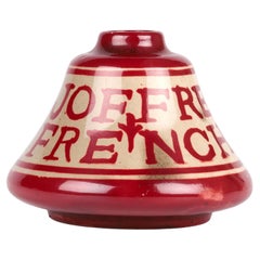 Antique Bernard Moore Rare Red Lustre General Joffre Commemorative Vase