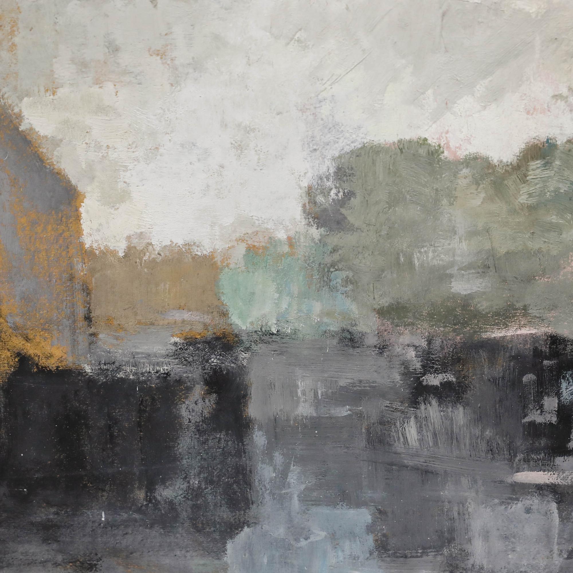 Bernard Myers (1925-2007) - 20. Jahrhundert Öl, Ein bewölkter Tag im Angebot 3