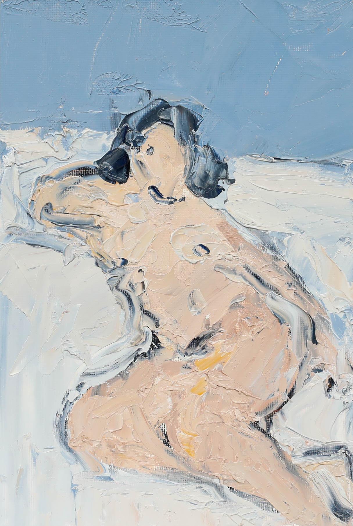 Bernard Myers (1925-2007) - 20th Century Oil, Nude IV For Sale 1