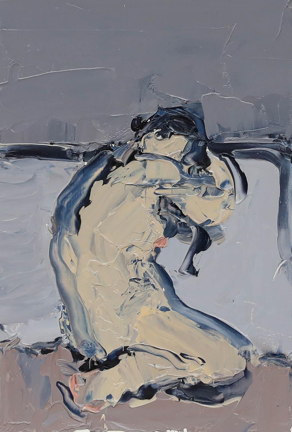 Bernard Myers (1925-2007) - 20th Century Oil, Nude V For Sale 1