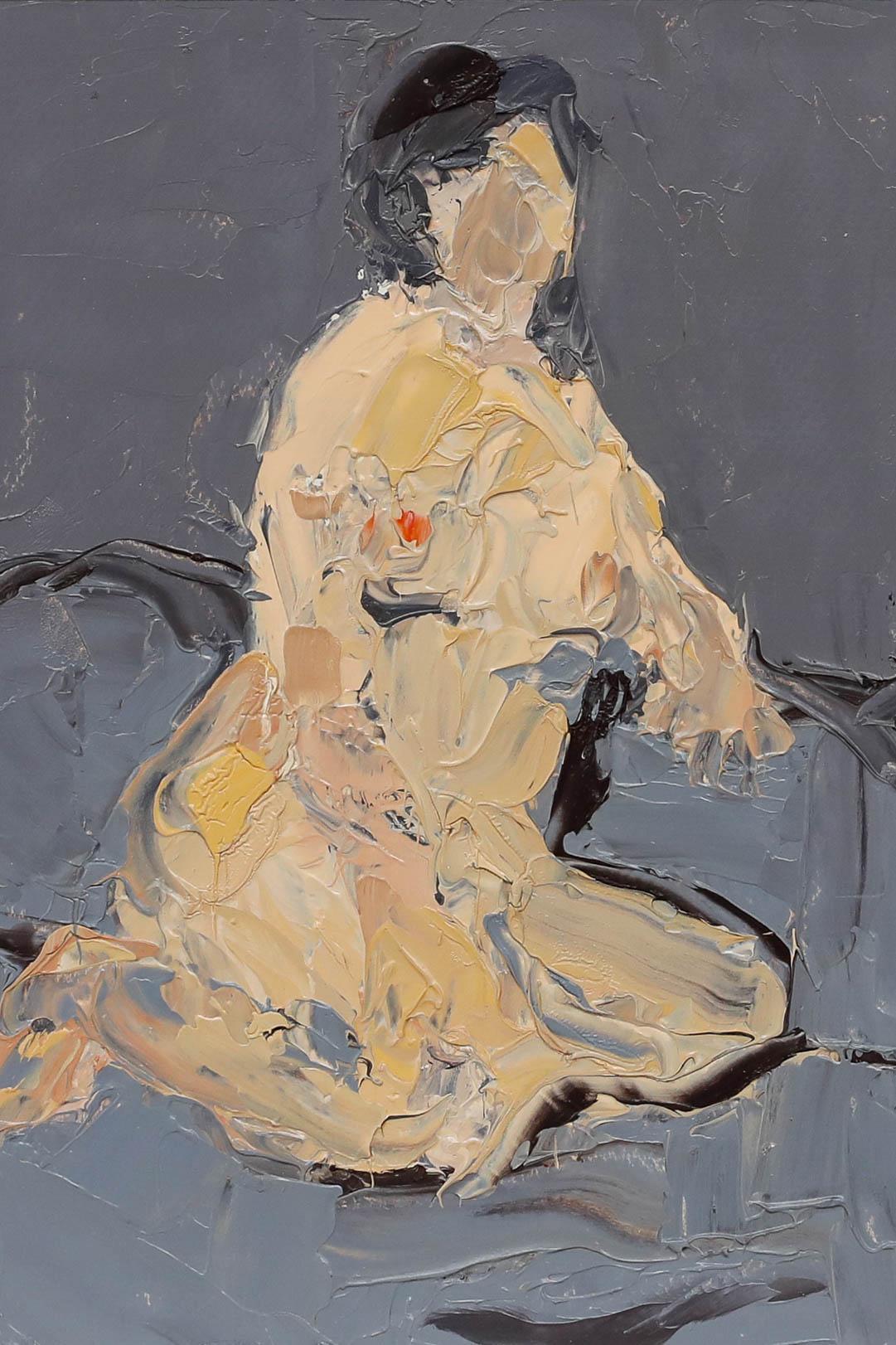 Bernard Myers (1925-2007) - 20th Century Oil, Nude VI For Sale 1