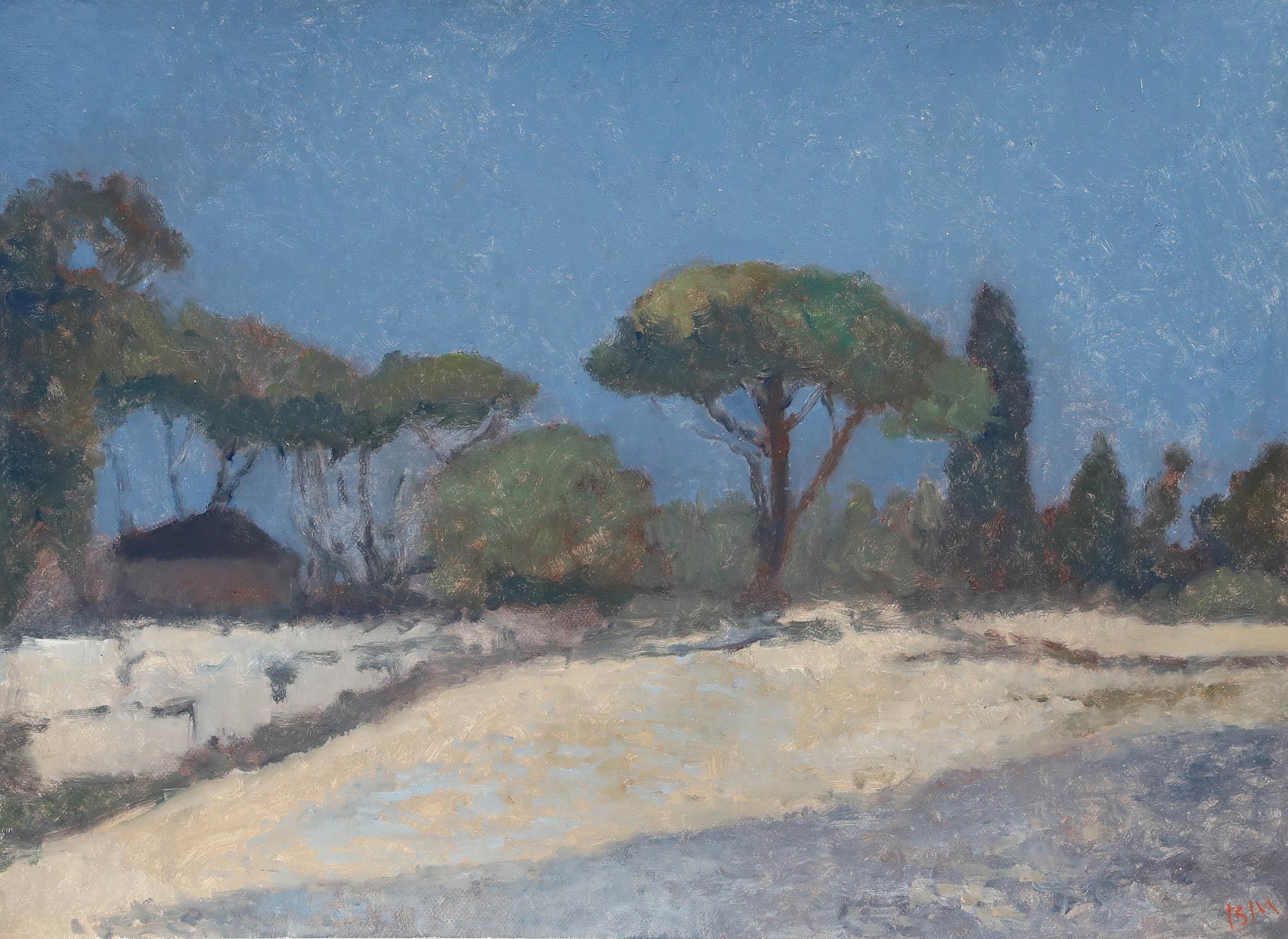 Bernard Myers (1925-2007) - Zeitgenössisches Öl, Herculaneum im Angebot 1