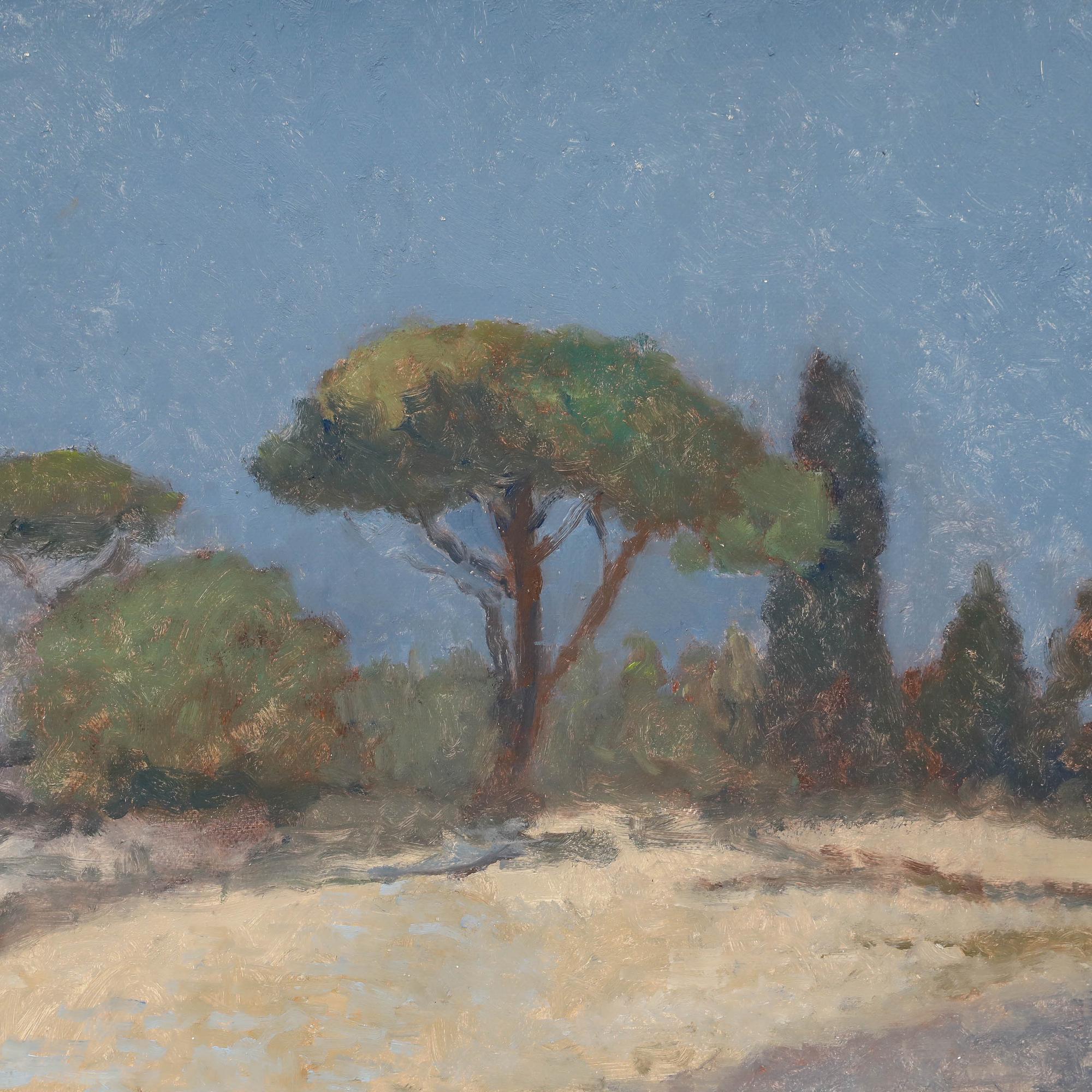 Bernard Myers (1925-2007) - Zeitgenössisches Öl, Herculaneum im Angebot 3