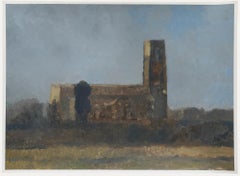 Bernard Myers (1925-2007) - Zeitgenössisches Öl, Holy Trinity Church