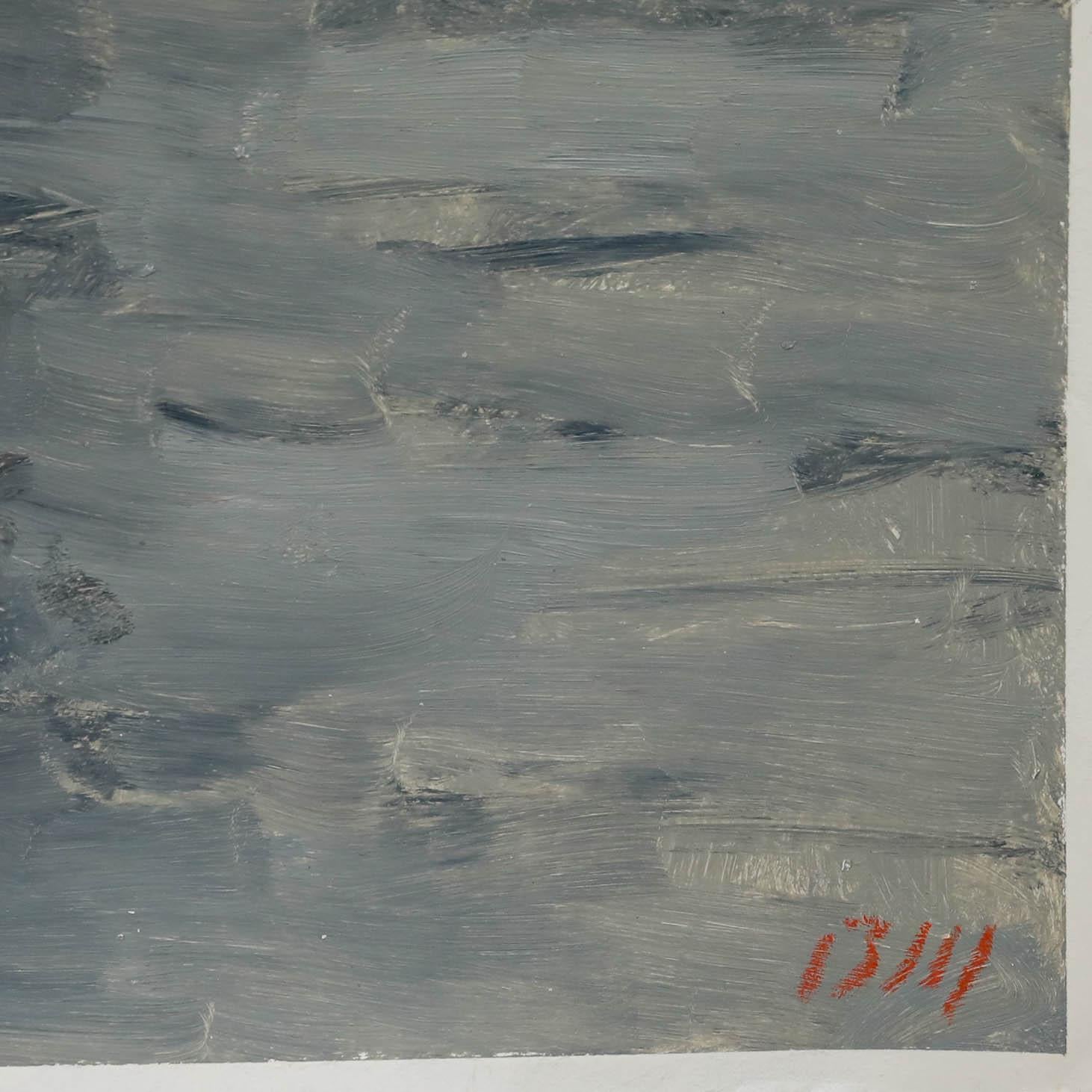 Bernard Myers (1925-2007) - Zeitgenössisches Öl, Bäume am Südufer im Angebot 3