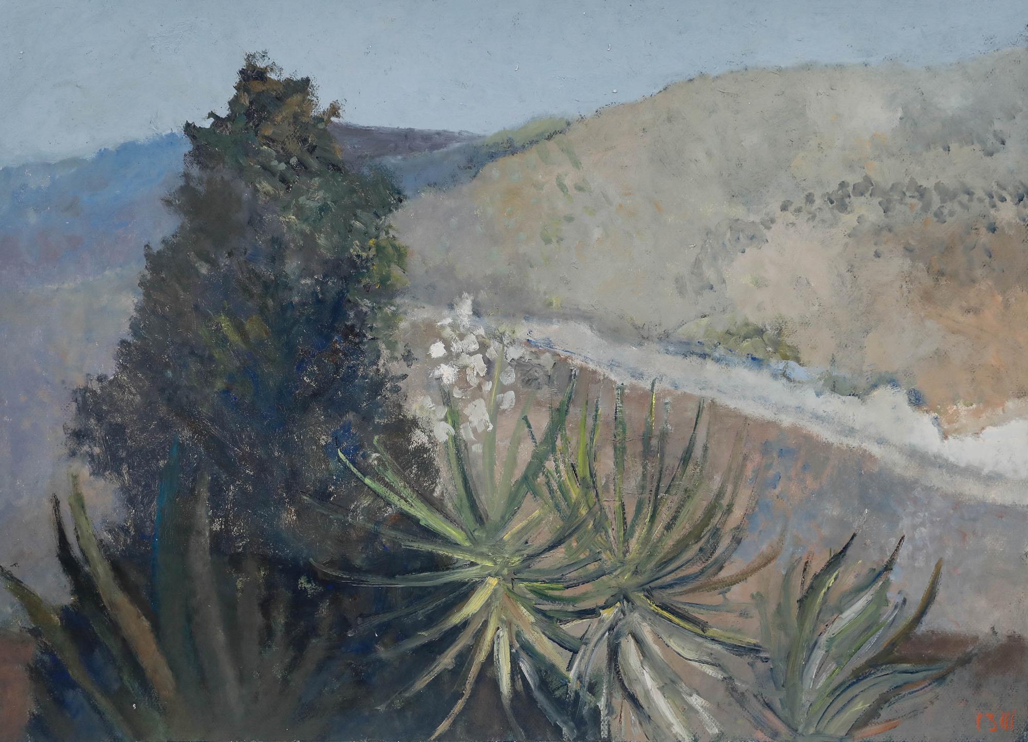 Bernard Myers (1925-2007) - Zeitgenössisches Öl, Talblick I im Angebot 1