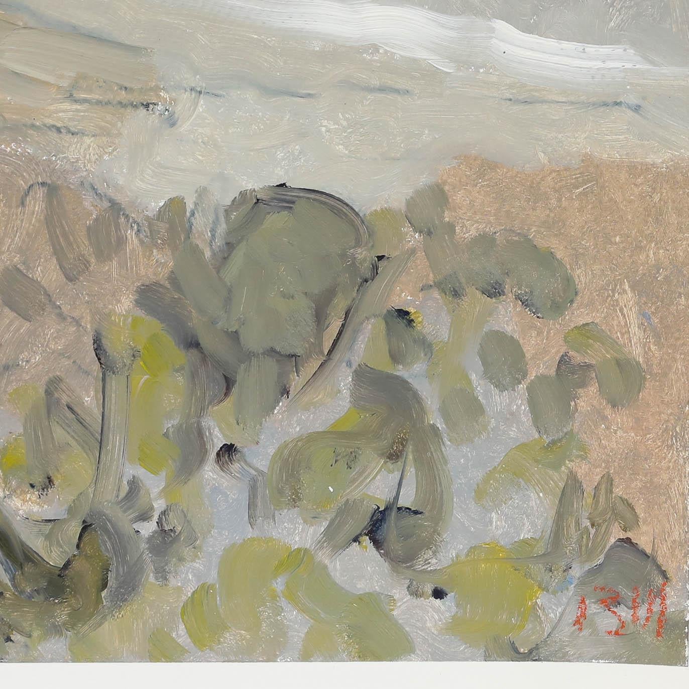 Bernard Myers (1925-2007) - Huile contemporaine, Vue de la vallée II en vente 3