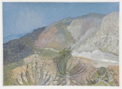 Bernard Myers (1925-2007) - Huile contemporaine, Vue de la vallée II