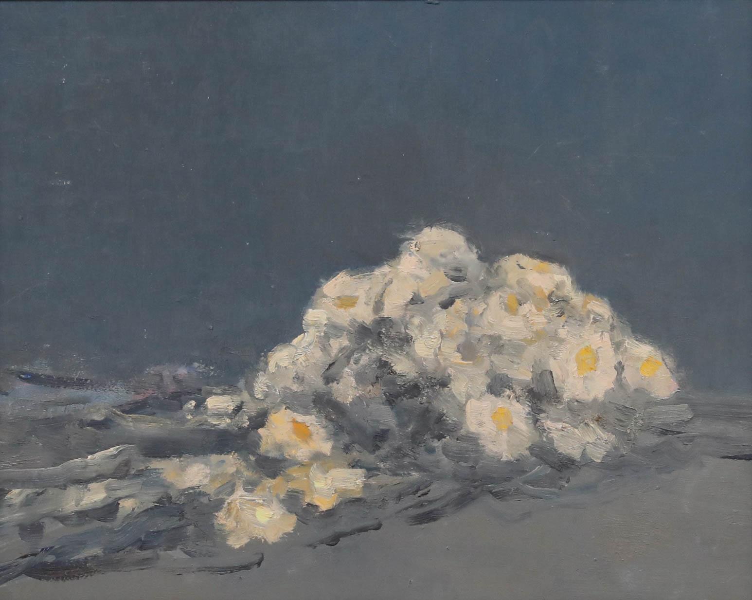 Bernard Myers (1925-2007) - Gerahmtes Öl aus der Mitte des 20. Jahrhunderts, Gänseblümchen im Angebot 1