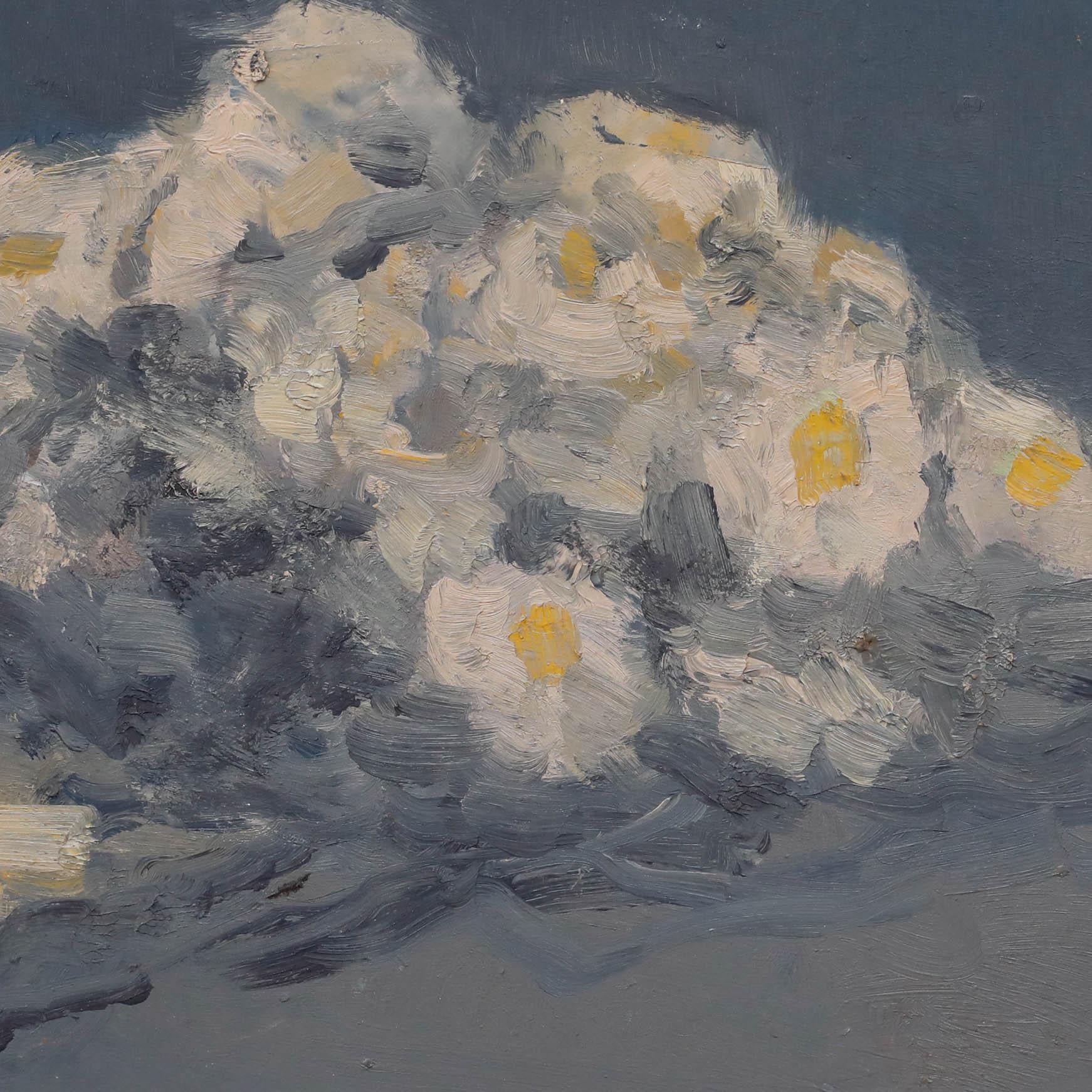 Bernard Myers (1925-2007) - Gerahmtes Öl aus der Mitte des 20. Jahrhunderts, Gänseblümchen im Angebot 3
